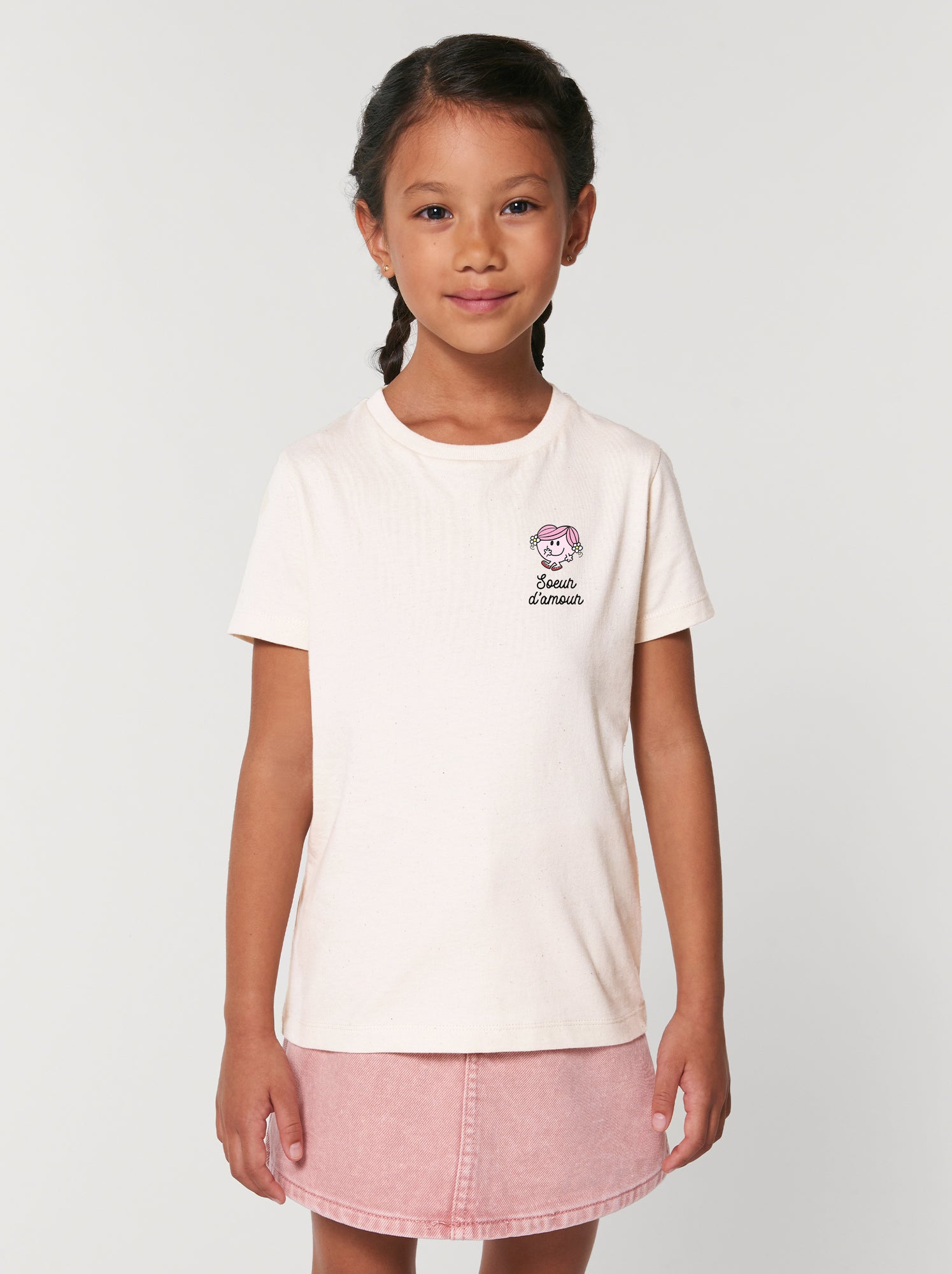Tshirt Enfant SOEUR D AMOUR COEUR - Blanc