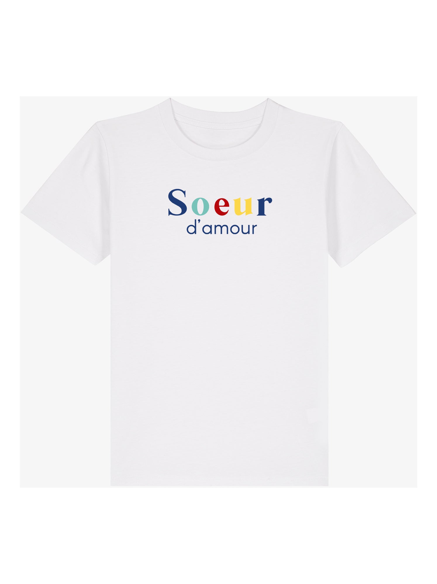 Tshirt Enfant SŒUR D'AMOUR - Blanc