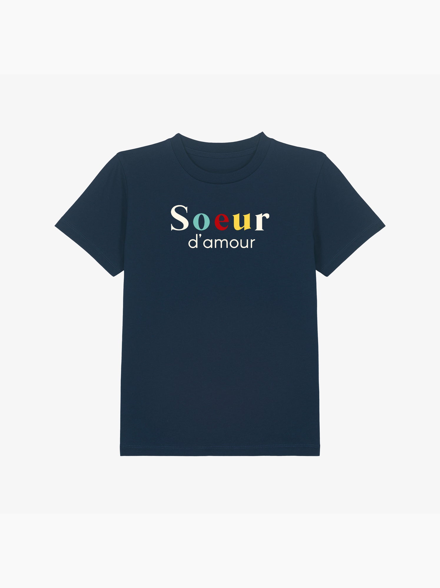 Tshirt Enfant SŒUR D'AMOUR - Bleu marine