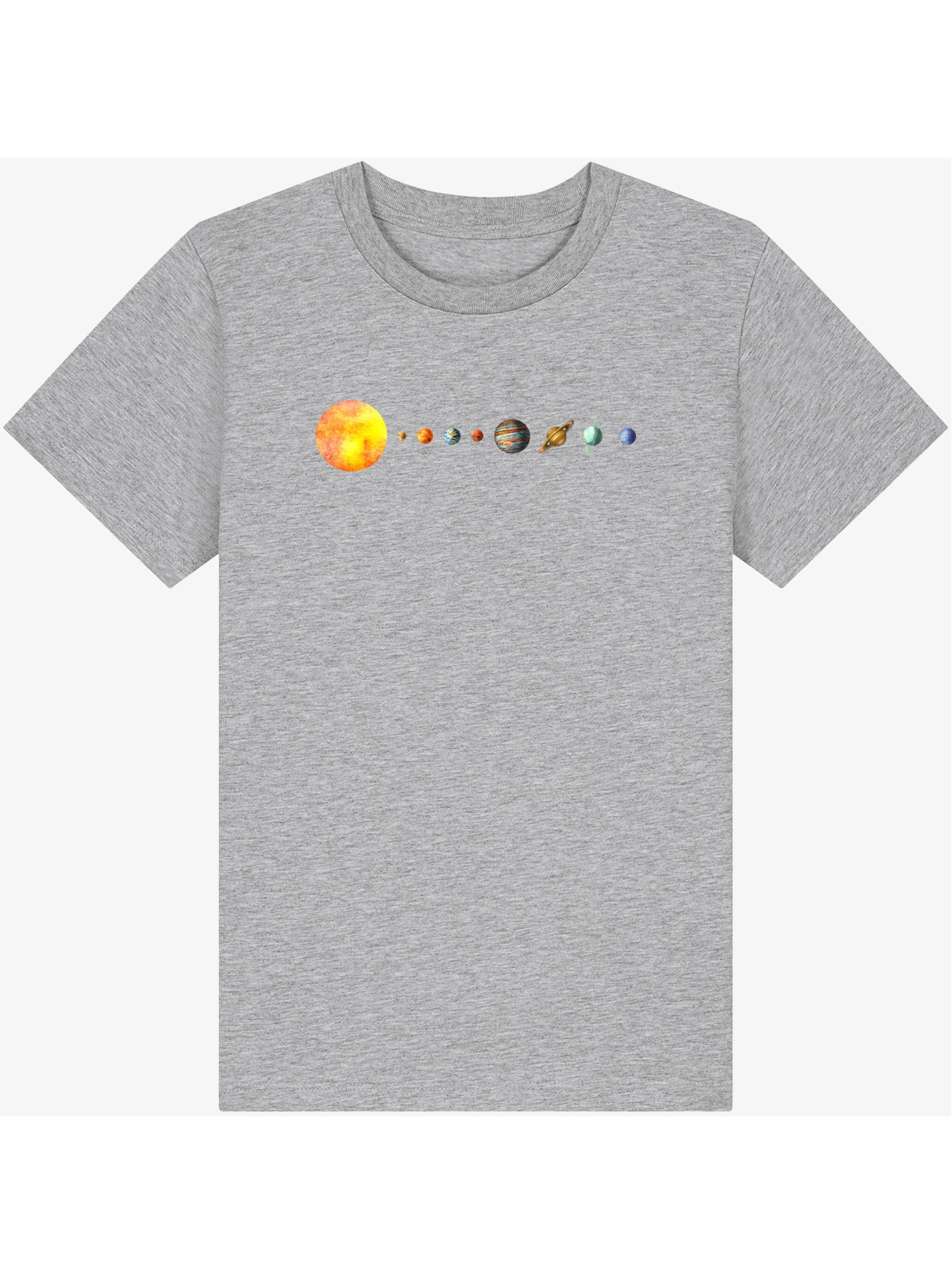 Tshirt Enfant SOLAR SYSTEM - Gris chiné