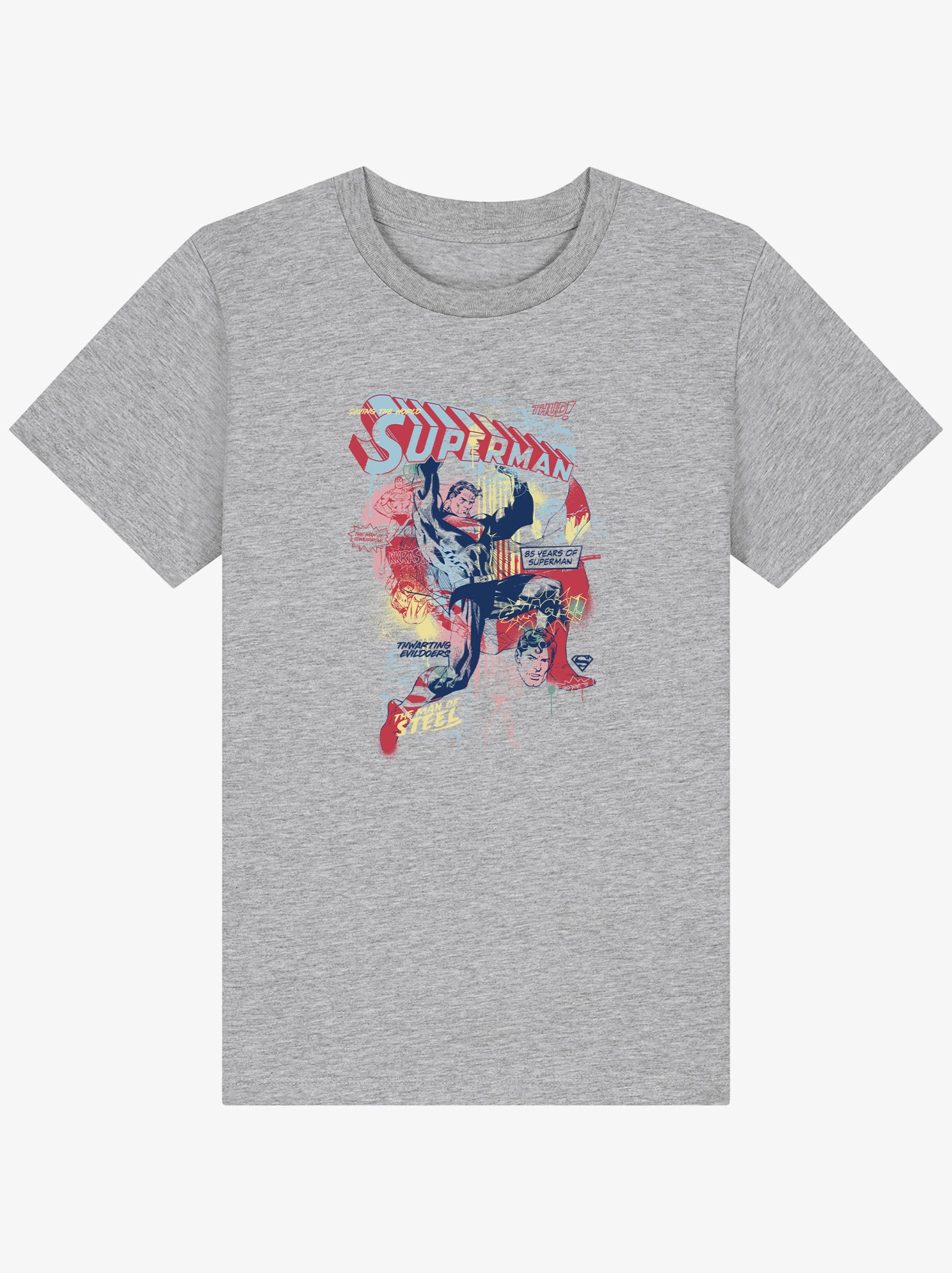 Tshirt Enfant SUPERMAN 2 - Gris chiné
