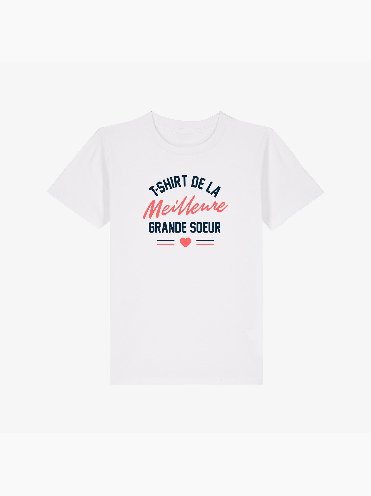 Tshirt Enfant Tshirt Enfant DE LA MEILLEURE GRANDE SŒUR - Blanc