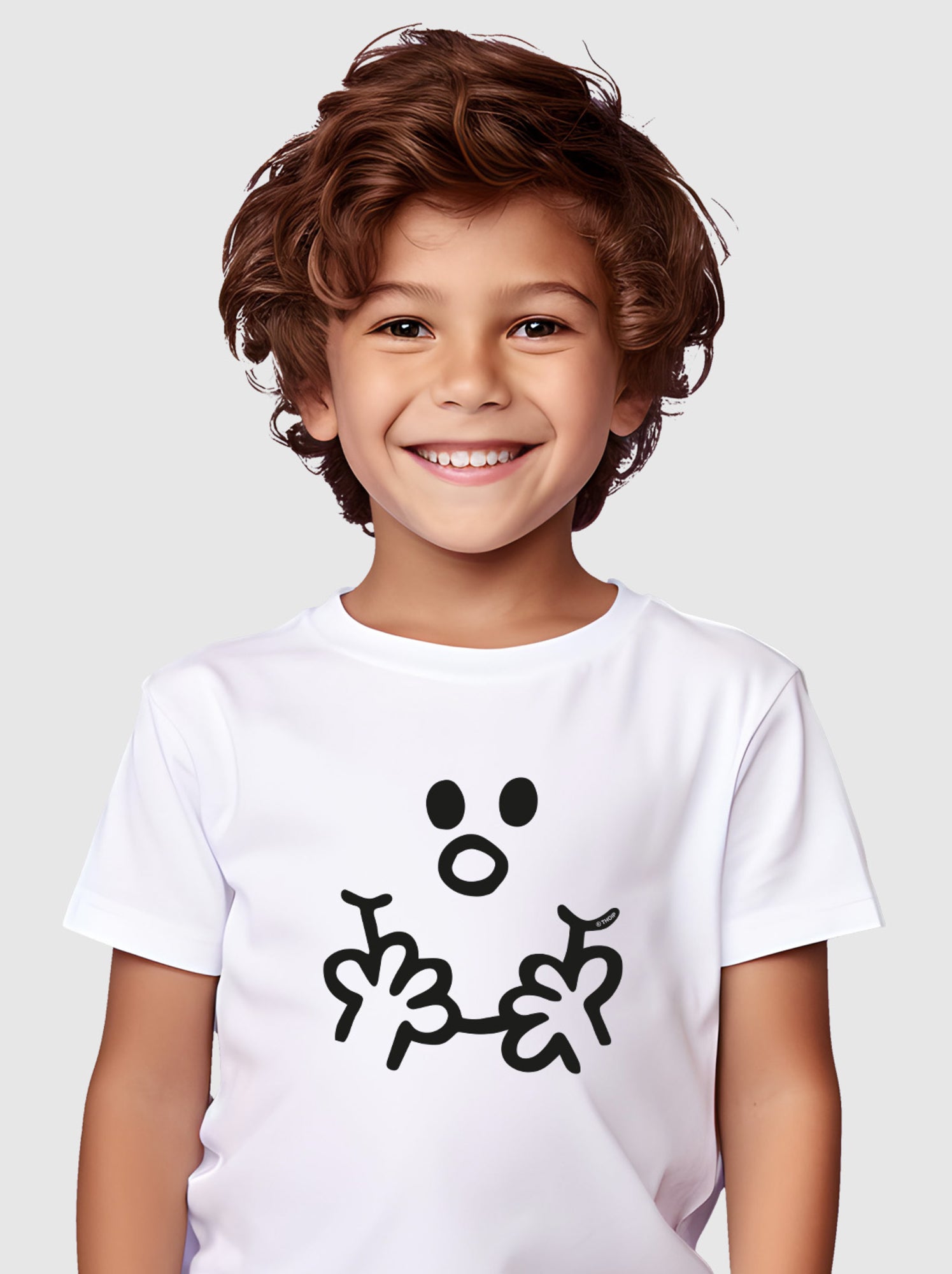 Tshirt Enfant VISAGE MONSIEUR - Blanc