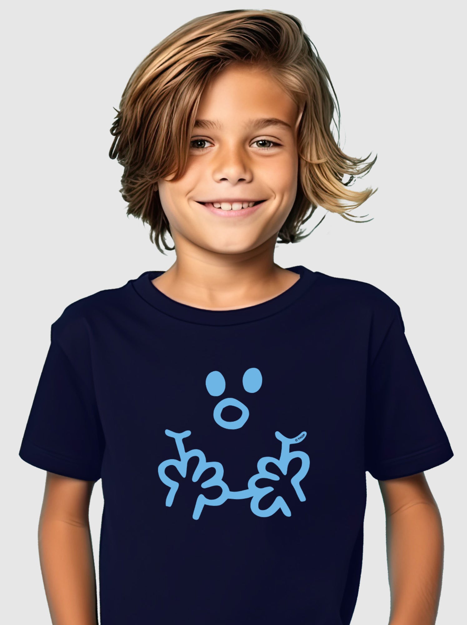 Tshirt Enfant VISAGE MONSIEUR - Bleu marine