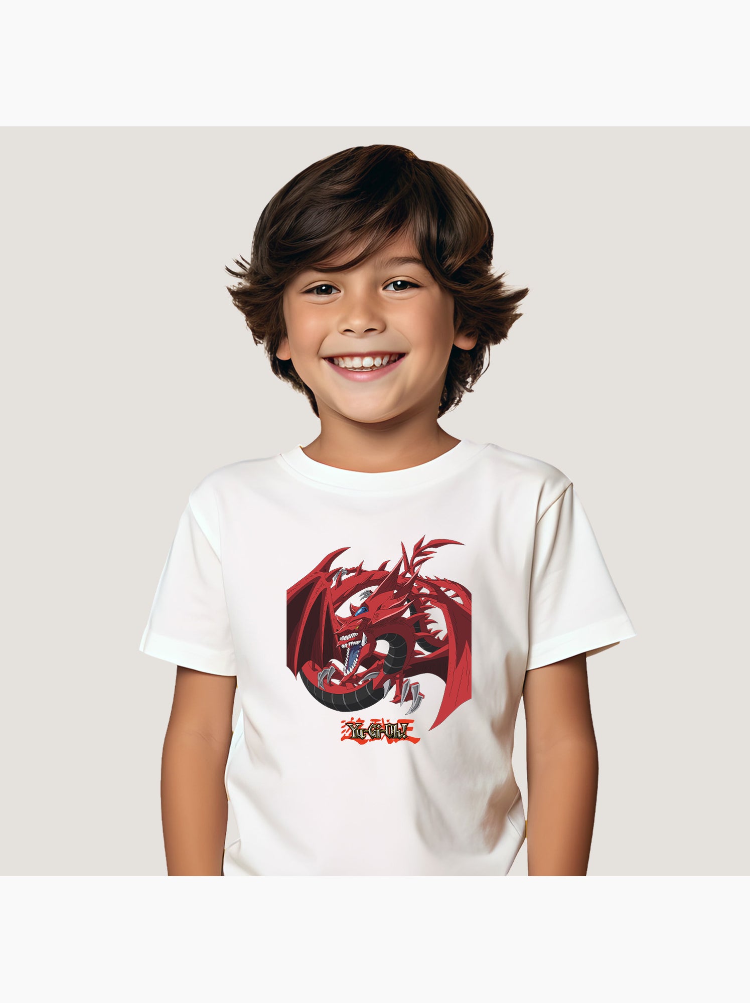 Tshirt Enfant YU GI OH 5 - Blanc