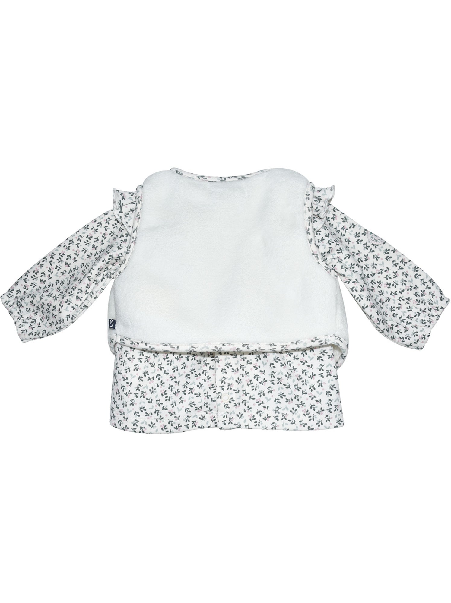 Tunic legging gilet s/s mches sandy maille bebe - Rose