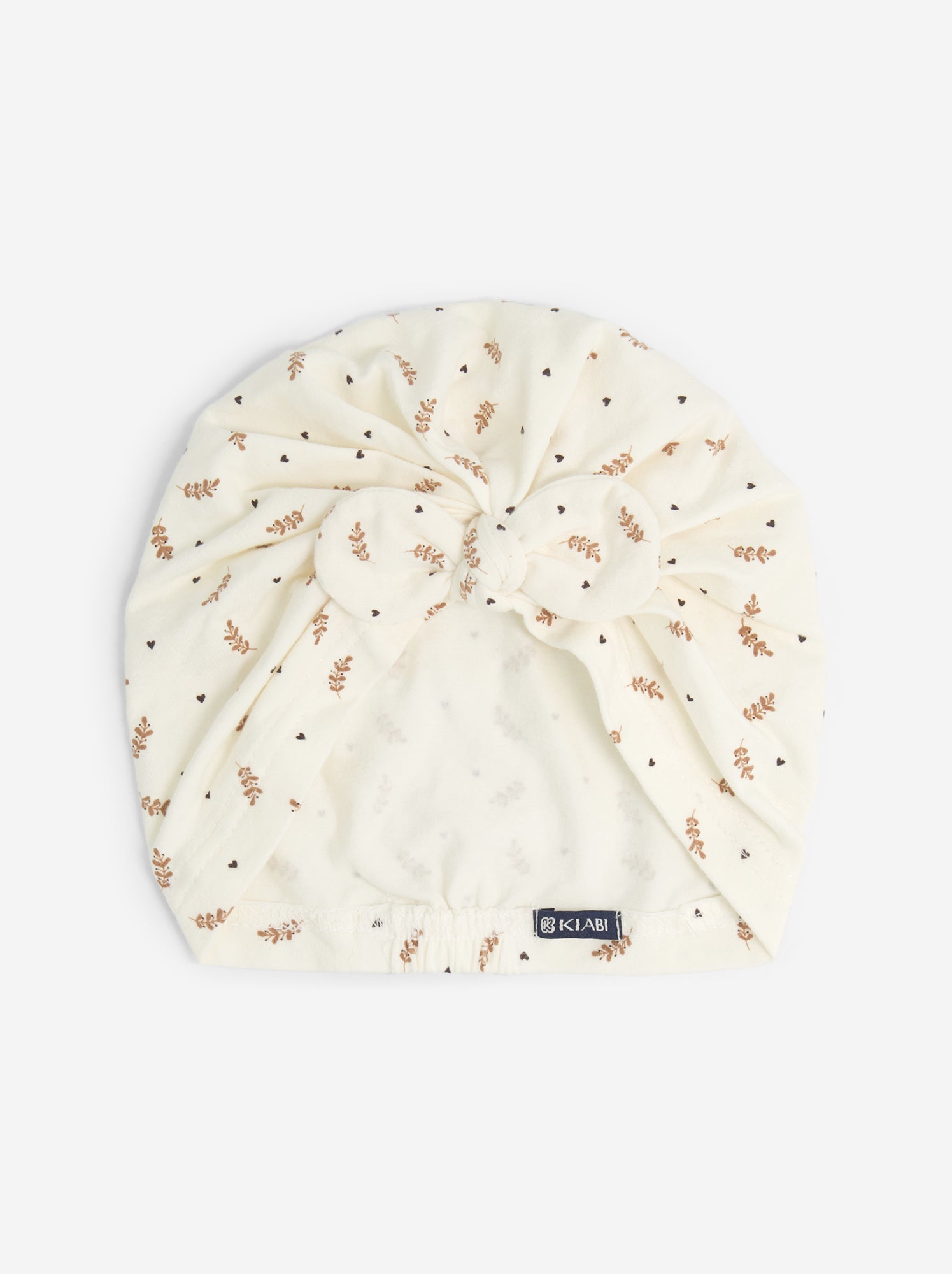 Turban imprimé - Beige