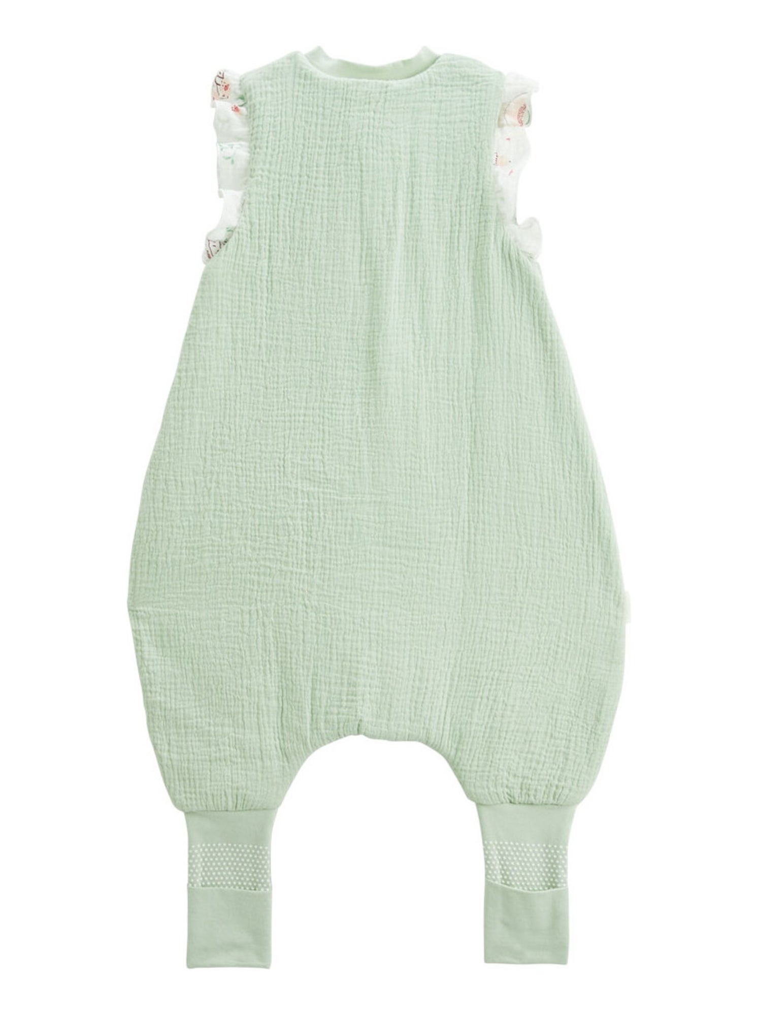 Turbulette TOG 2 en gaze de coton avec pieds retroussables Arya - Vert