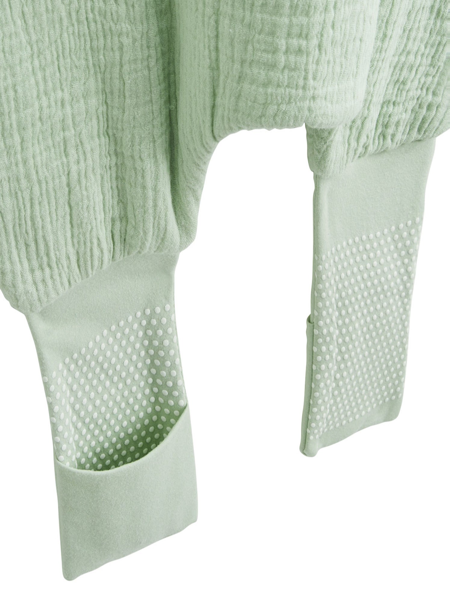 Turbulette TOG 2 en gaze de coton avec pieds retroussables Arya - Vert