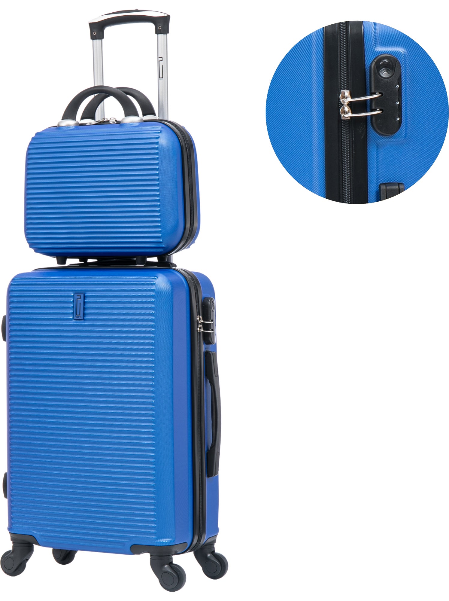 Valise Cabine 55x35x25cm avec Vanity | Modèle Weekend | CELIMS France - Bleu