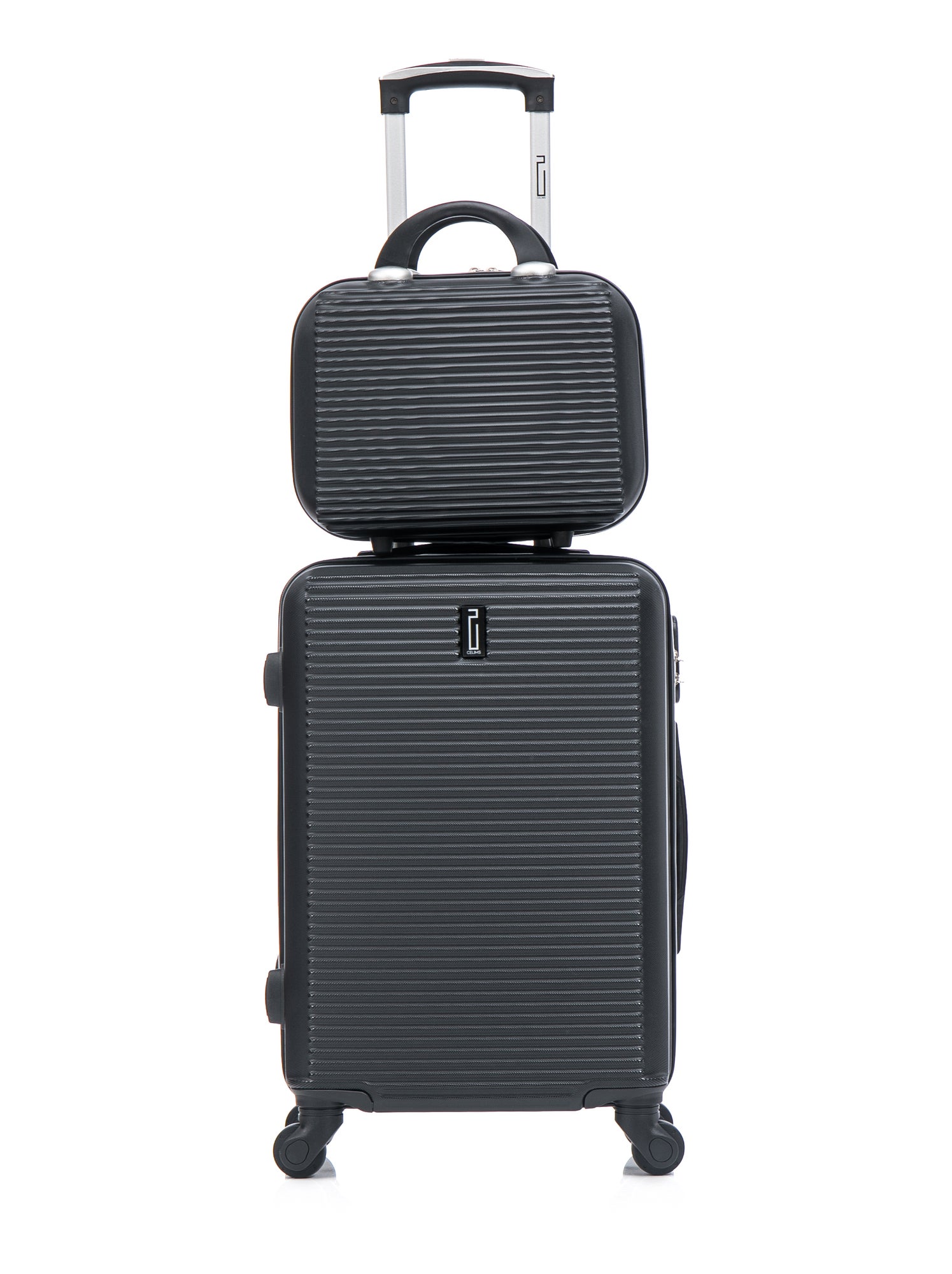 Valise Cabine 55x35x25cm avec Vanity | Modèle Weekend | CELIMS France - Noir