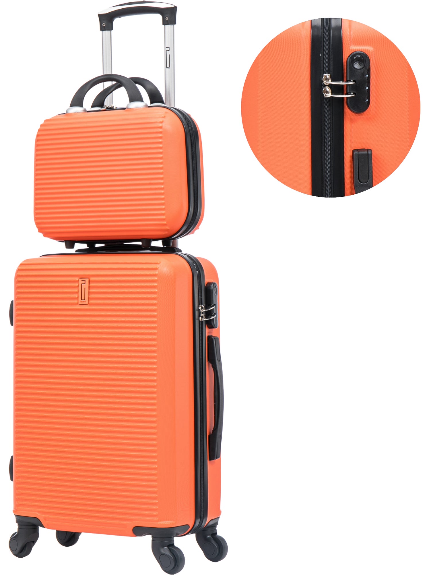 Valise Cabine 55x35x25cm avec Vanity | Modèle Weekend | CELIMS France - Orange