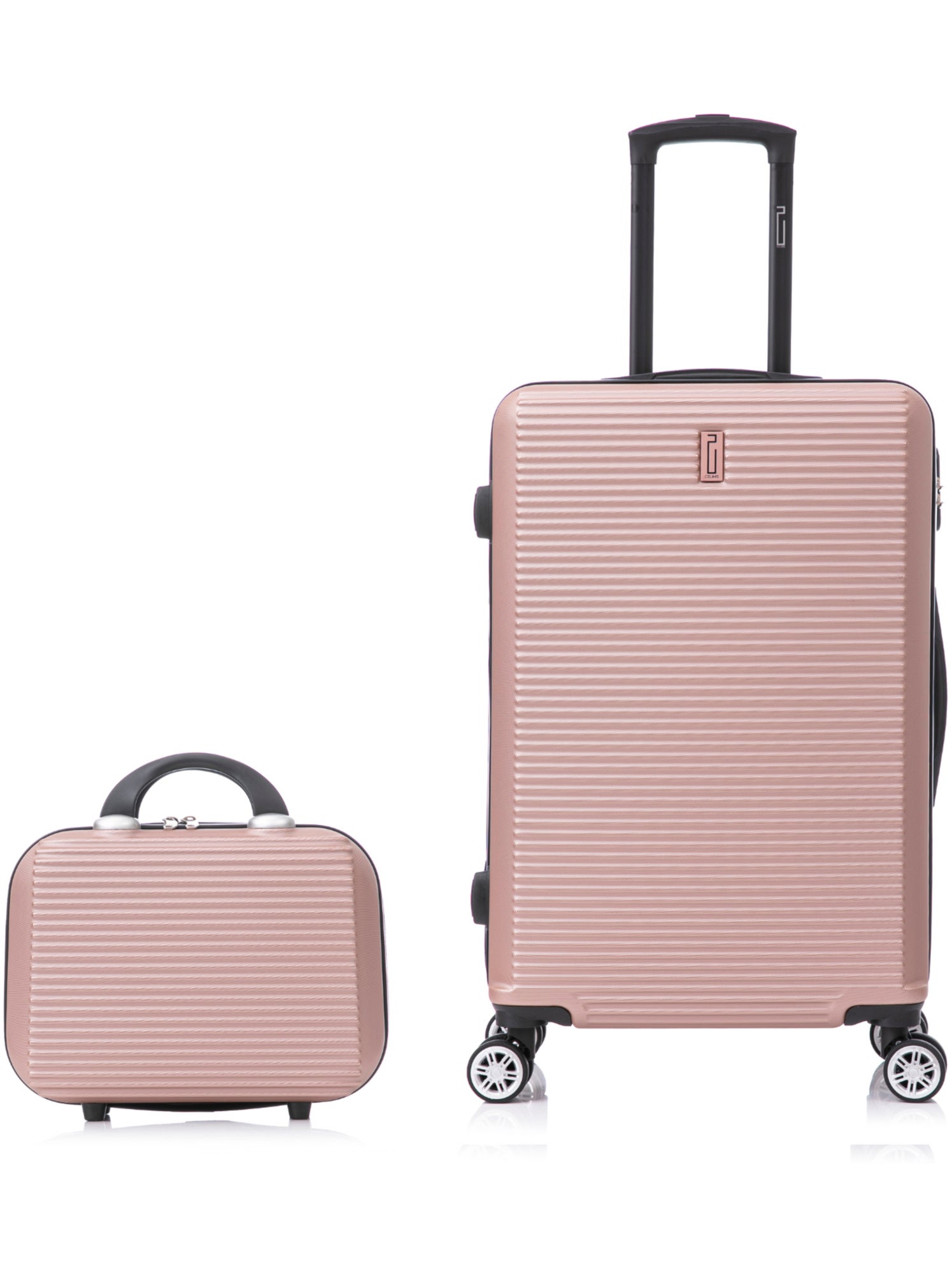 Valise Cabine 55x35x25cm avec Vanity | Modèle Weekend | CELIMS France - Rose