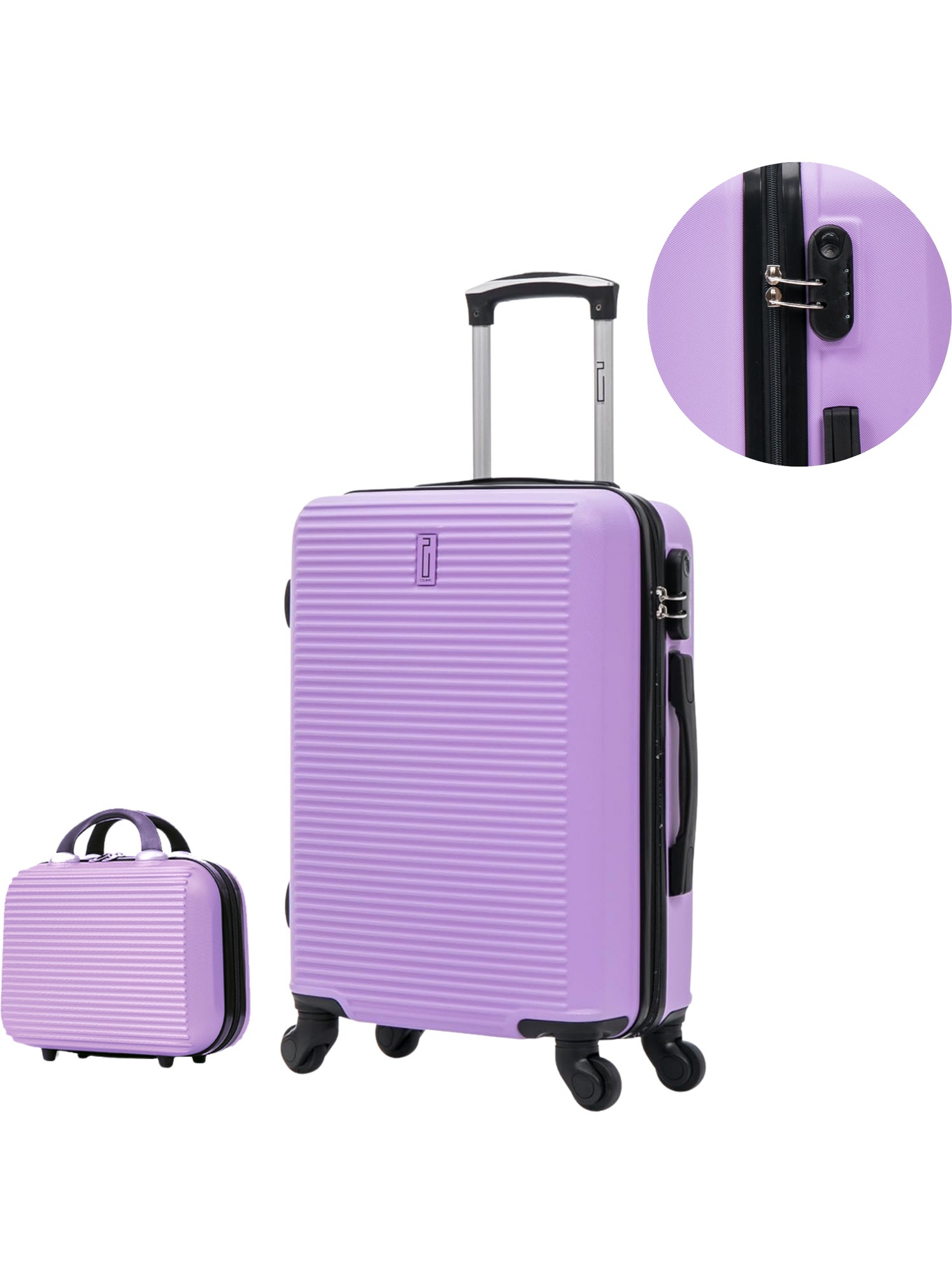 Valise Cabine 55x35x25cm avec Vanity | Modèle Weekend | CELIMS France - Violet