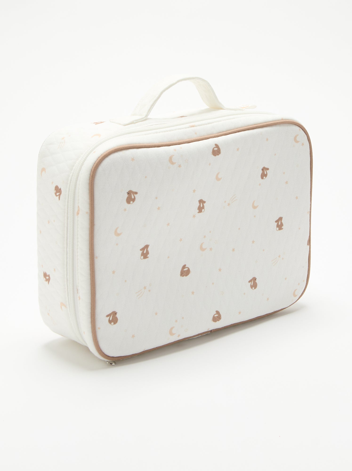 Valise de maternité effet quilting - Blanc