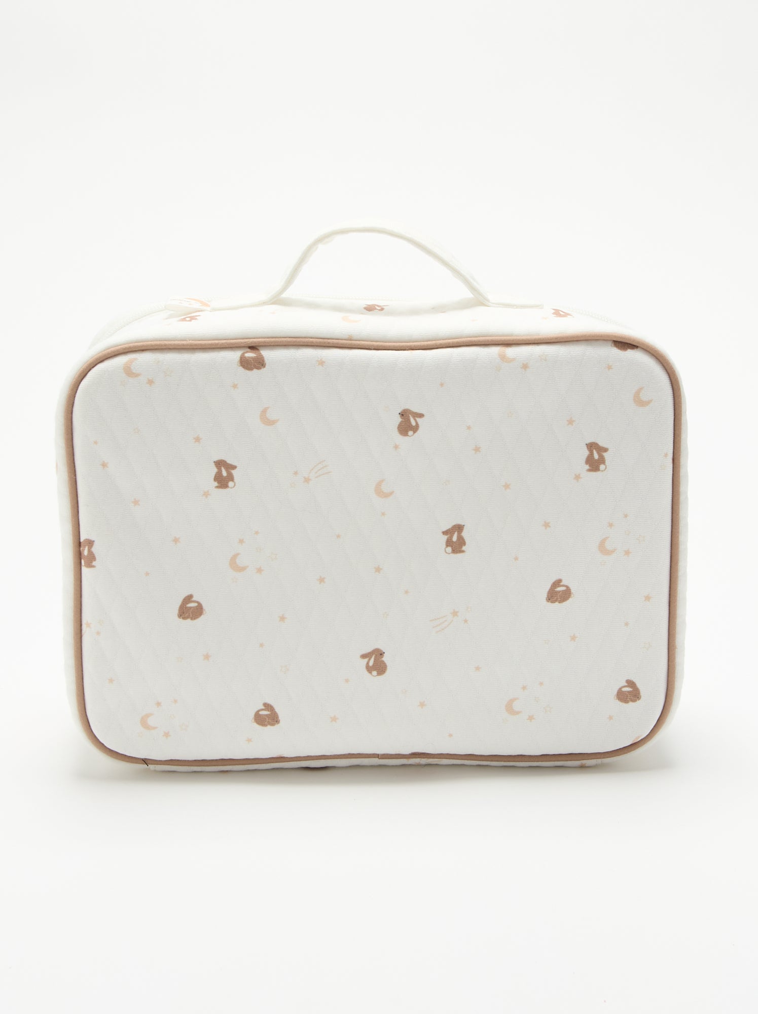 Valise de maternité effet quilting - Blanc