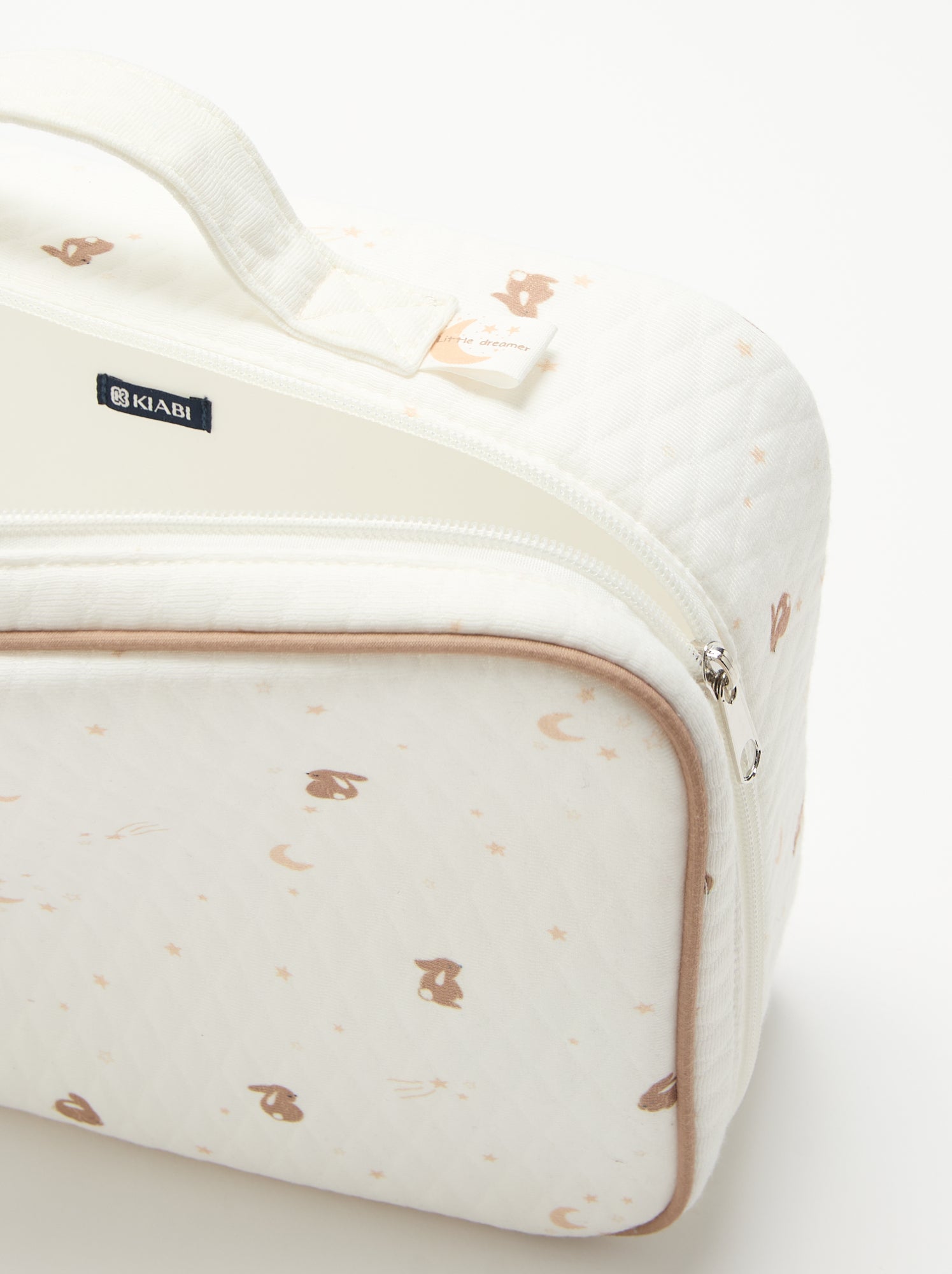 Valise de maternité effet quilting - Blanc