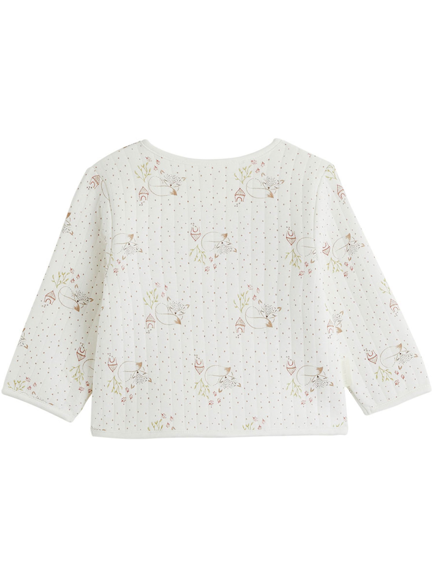 Veste bébé en molleton doucette - Ecru