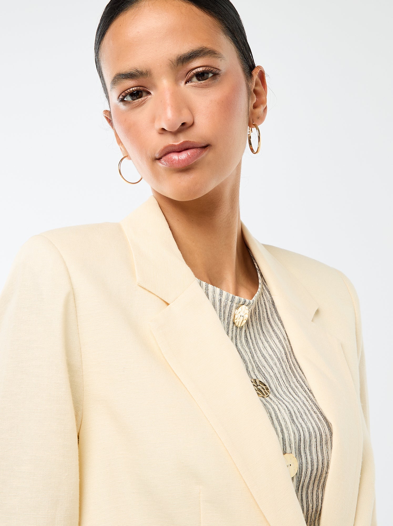 Veste blazer mi-longue - Beige