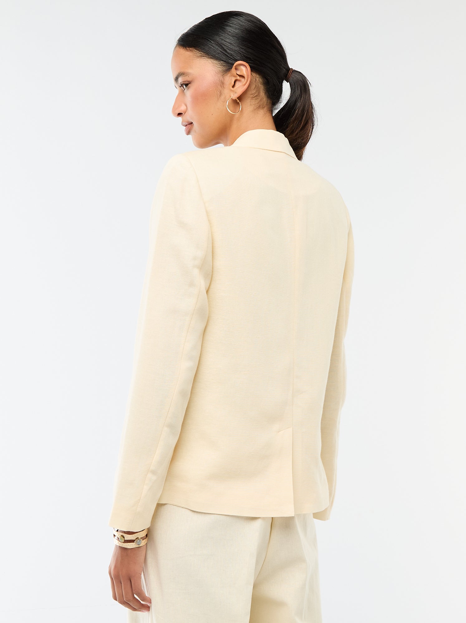 Veste blazer mi-longue - Beige
