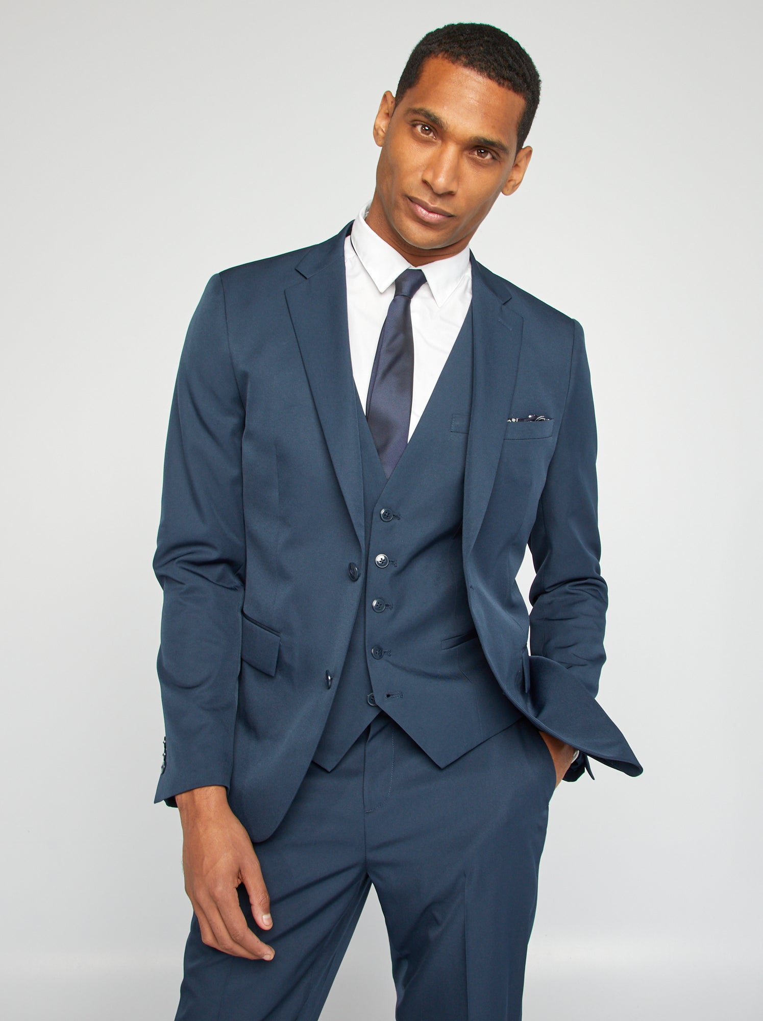 Veste de costume slim fit - Bleu