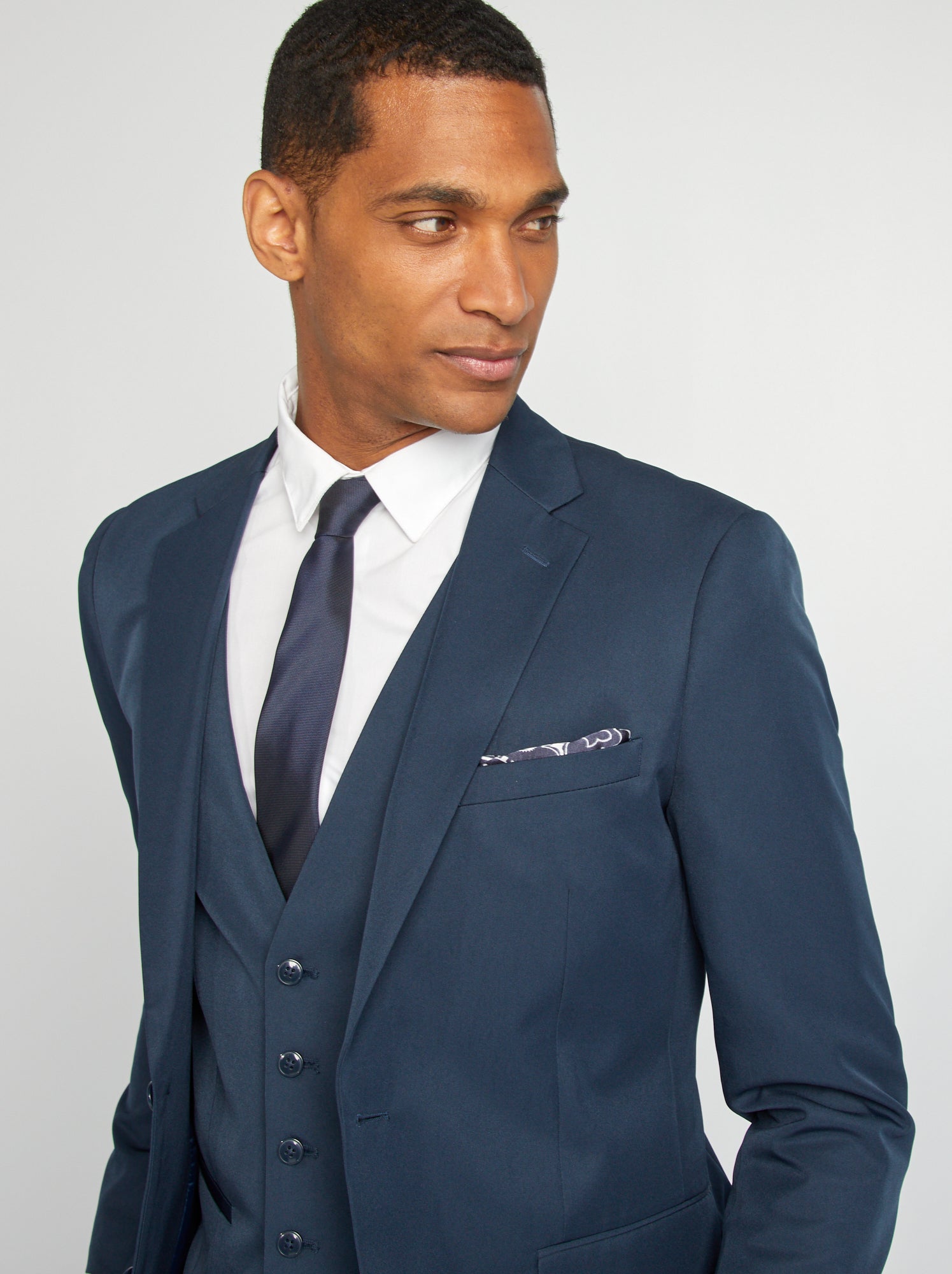 Veste de costume slim fit - Bleu