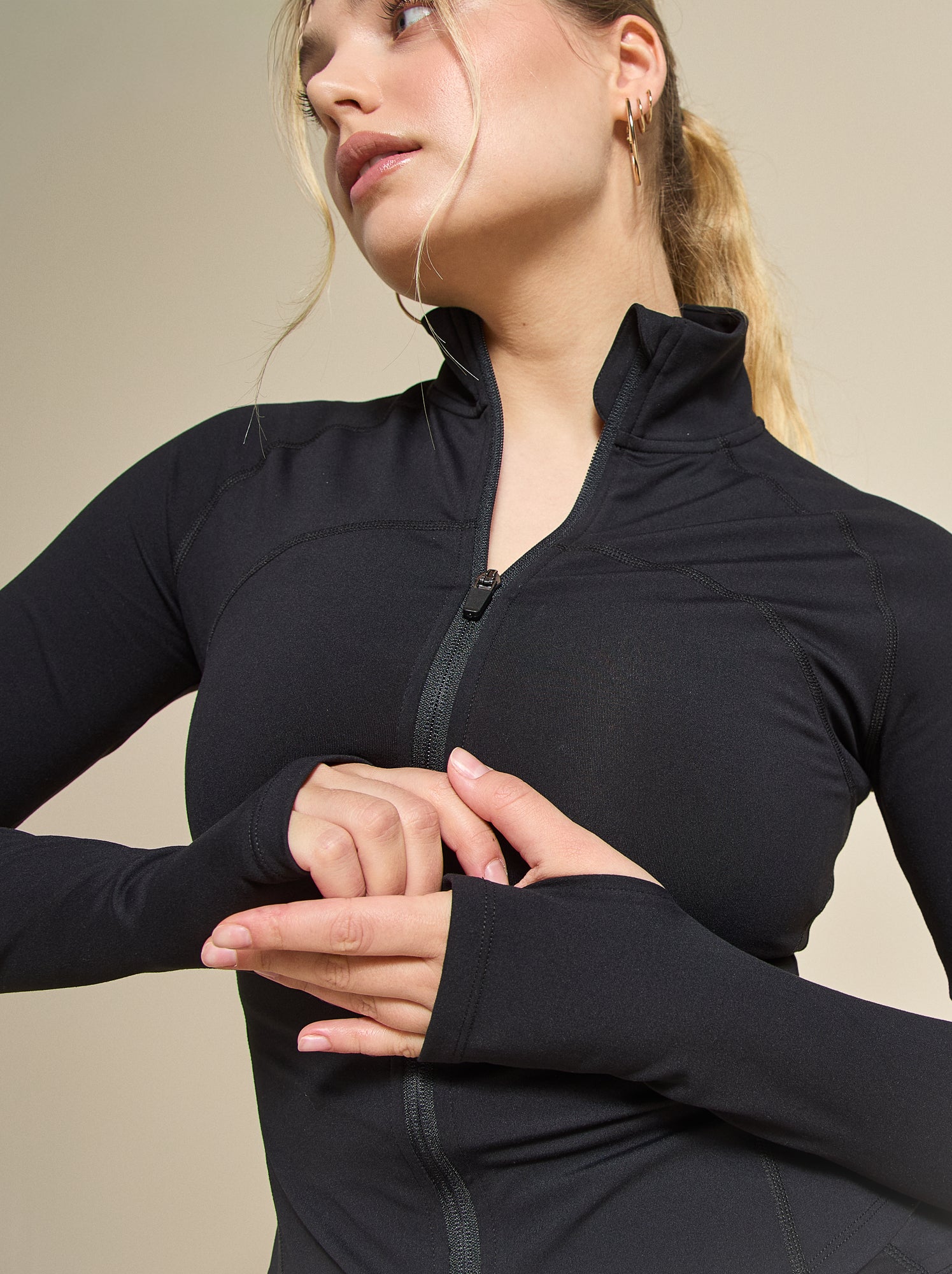 Veste de sport zippée - (ekstract) - Noir