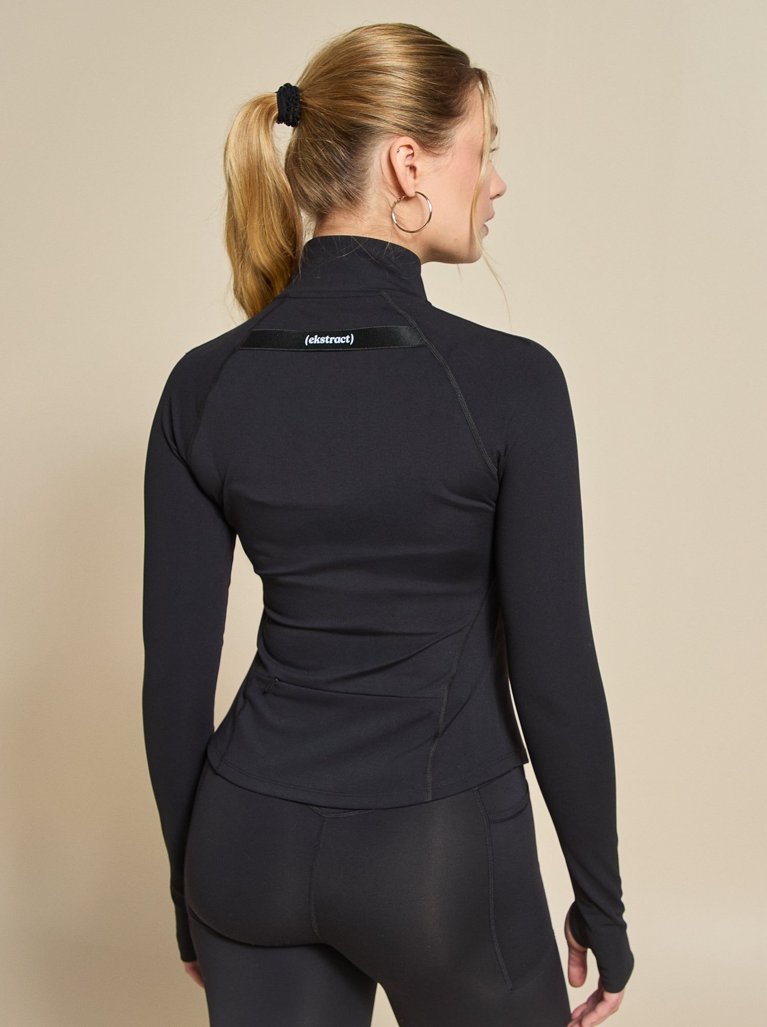 Veste de sport zippée - (ekstract) - Noir