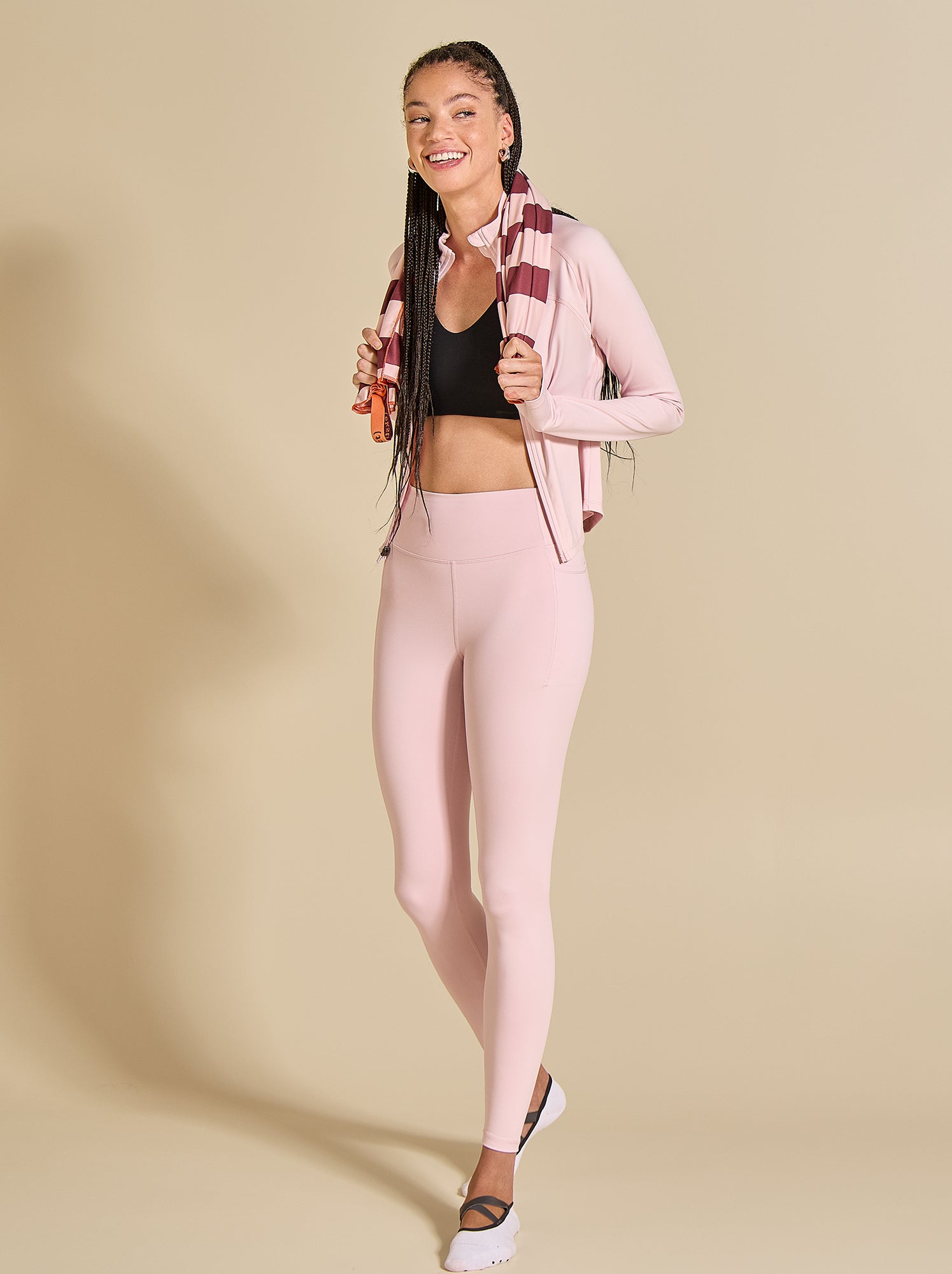 Veste de sport zippée - (ekstract) - Rose