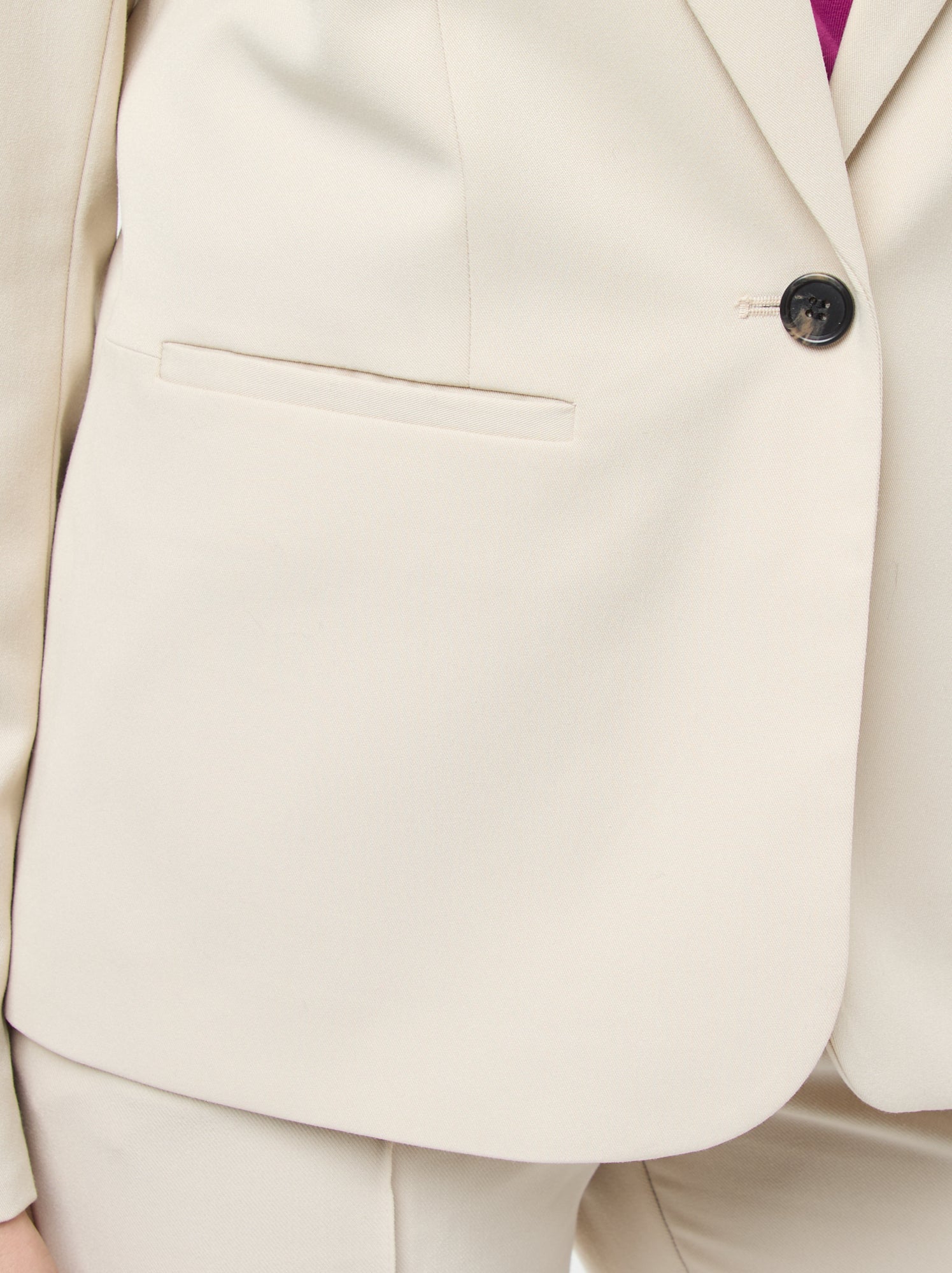 Veste de tailleur à manches longues - Beige