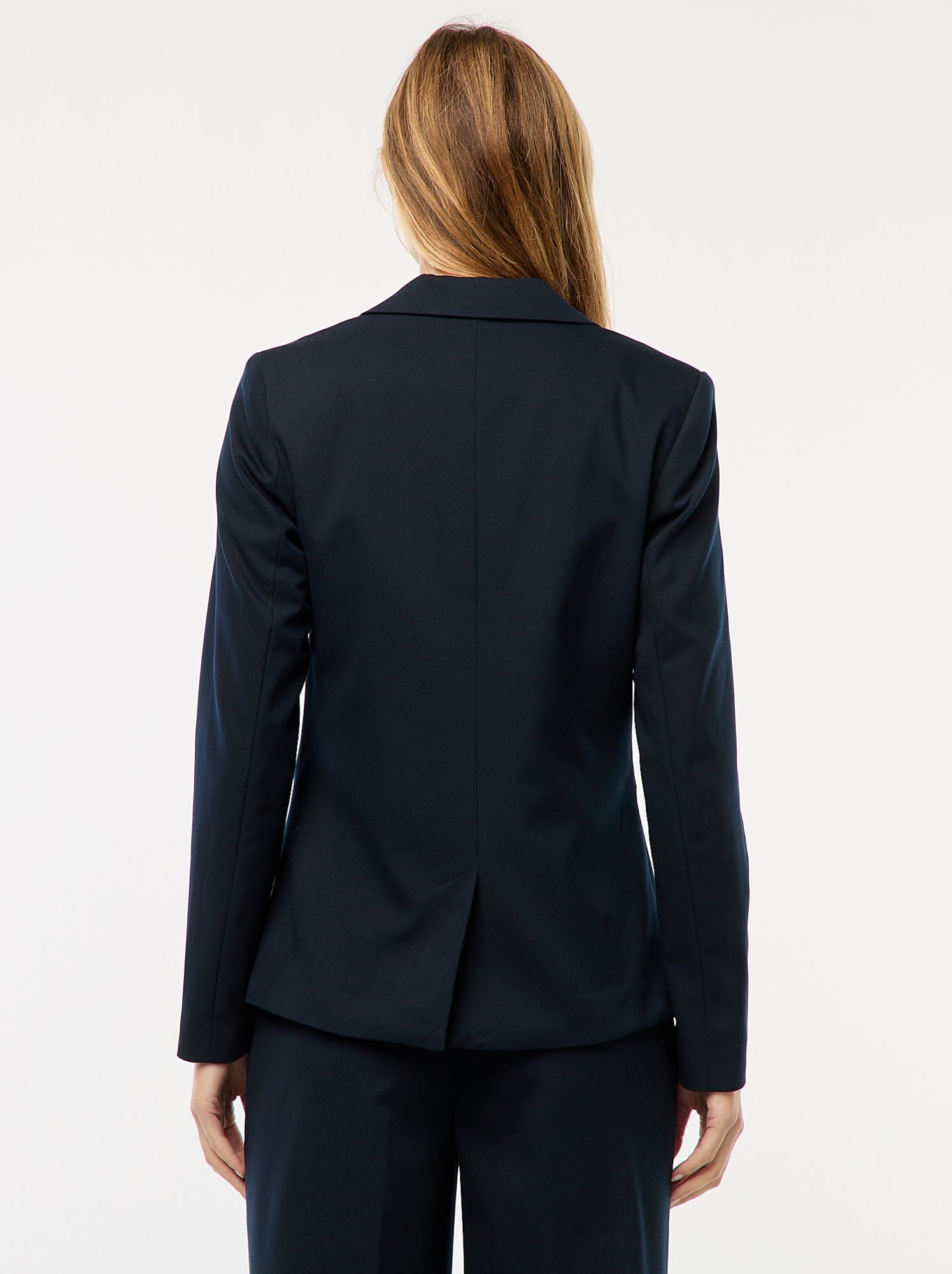 Veste de tailleur à manches longues - Bleu