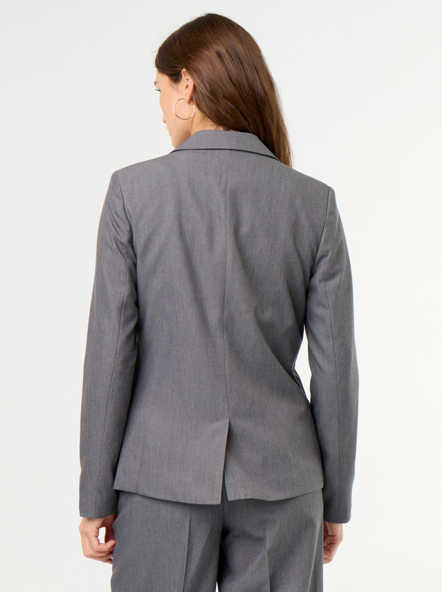 Veste de tailleur à manches longues - Gris
