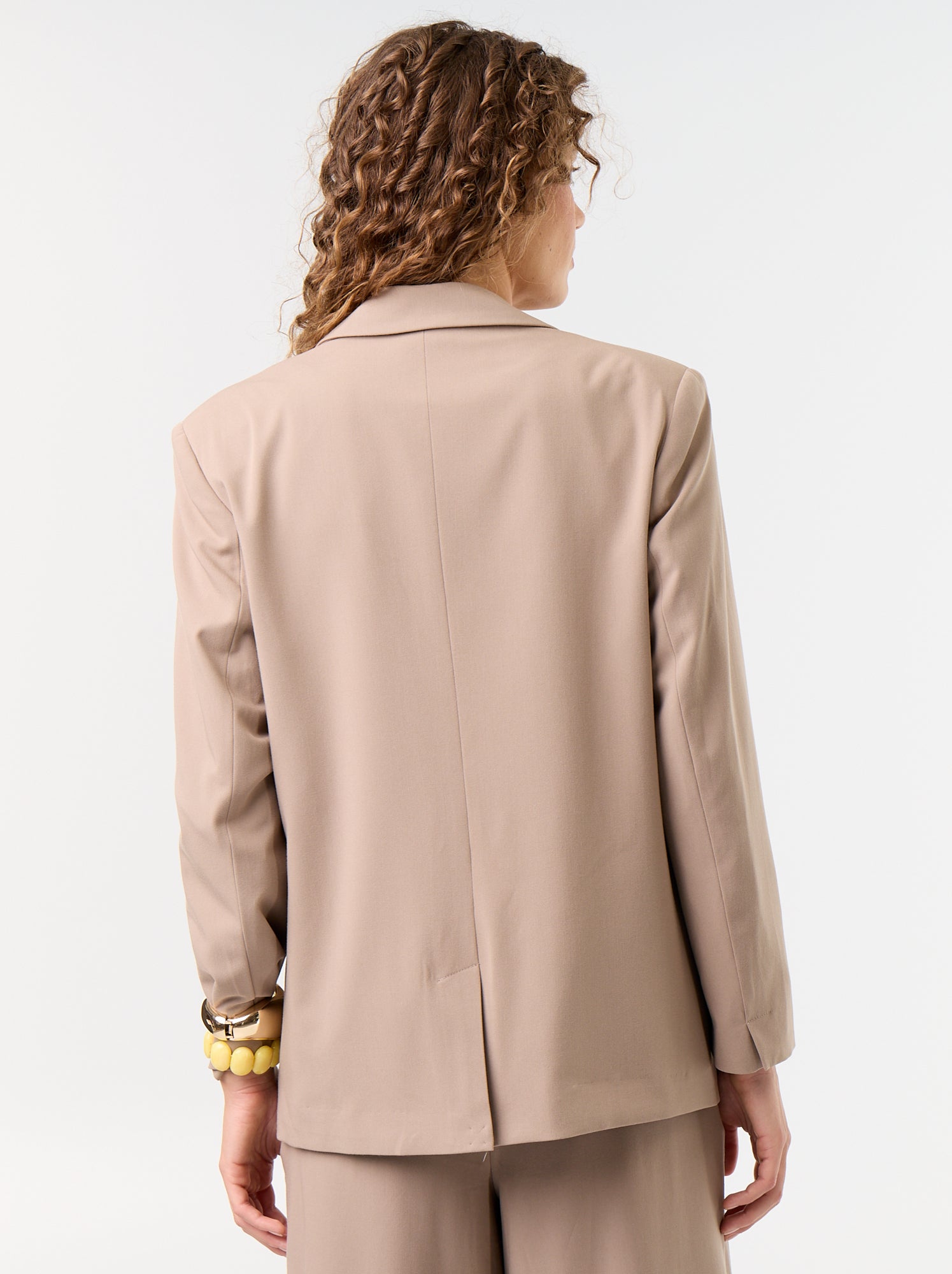 Veste de tailleur longue - Marron (FZW07_6)