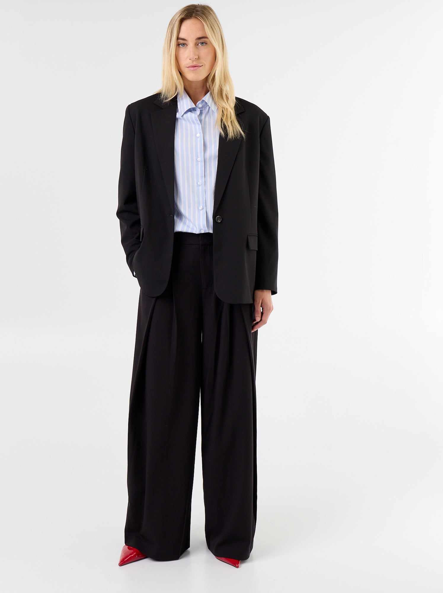 Veste de tailleur longue - Noir