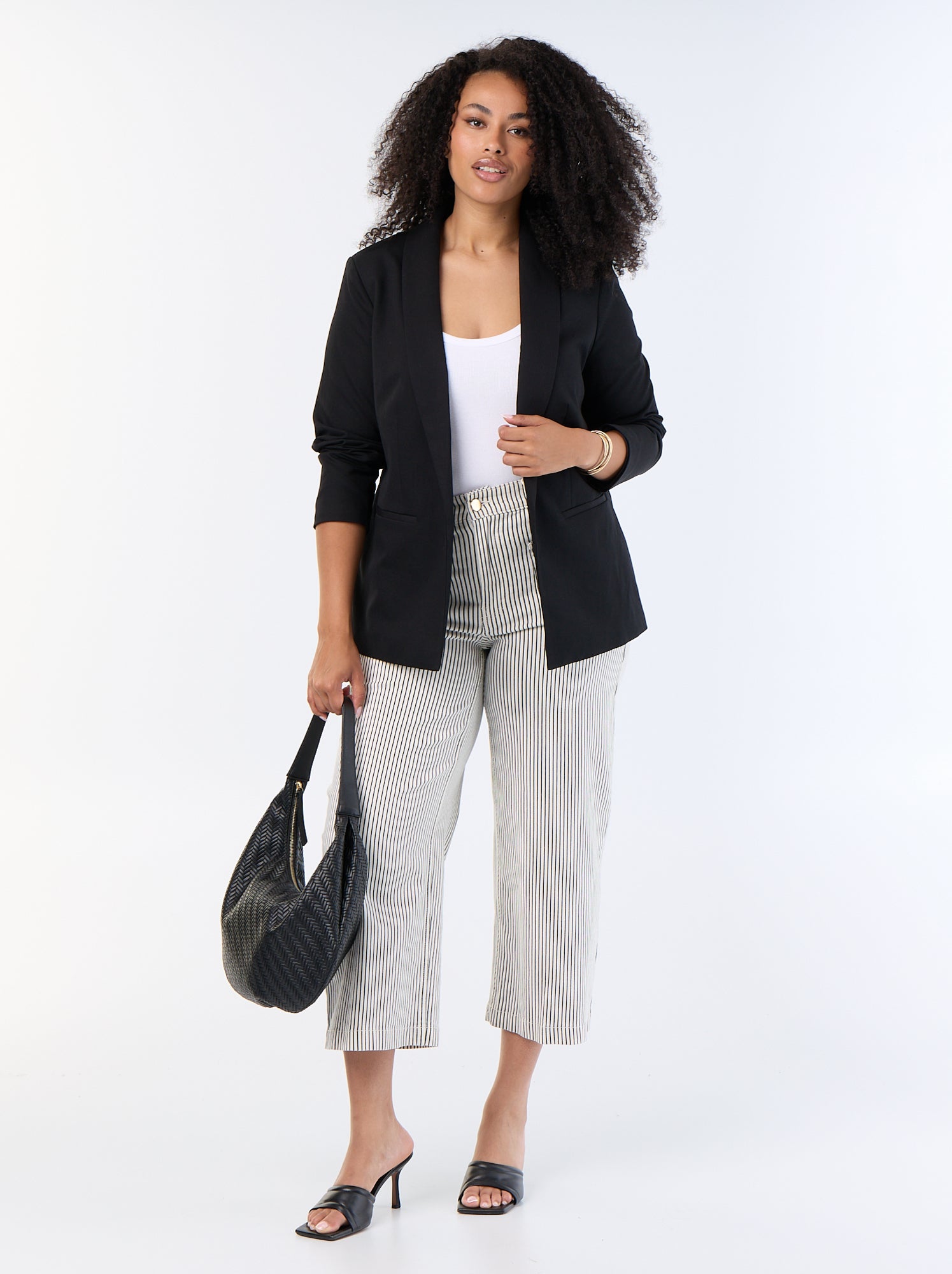 Veste de tailleur longue - Noir