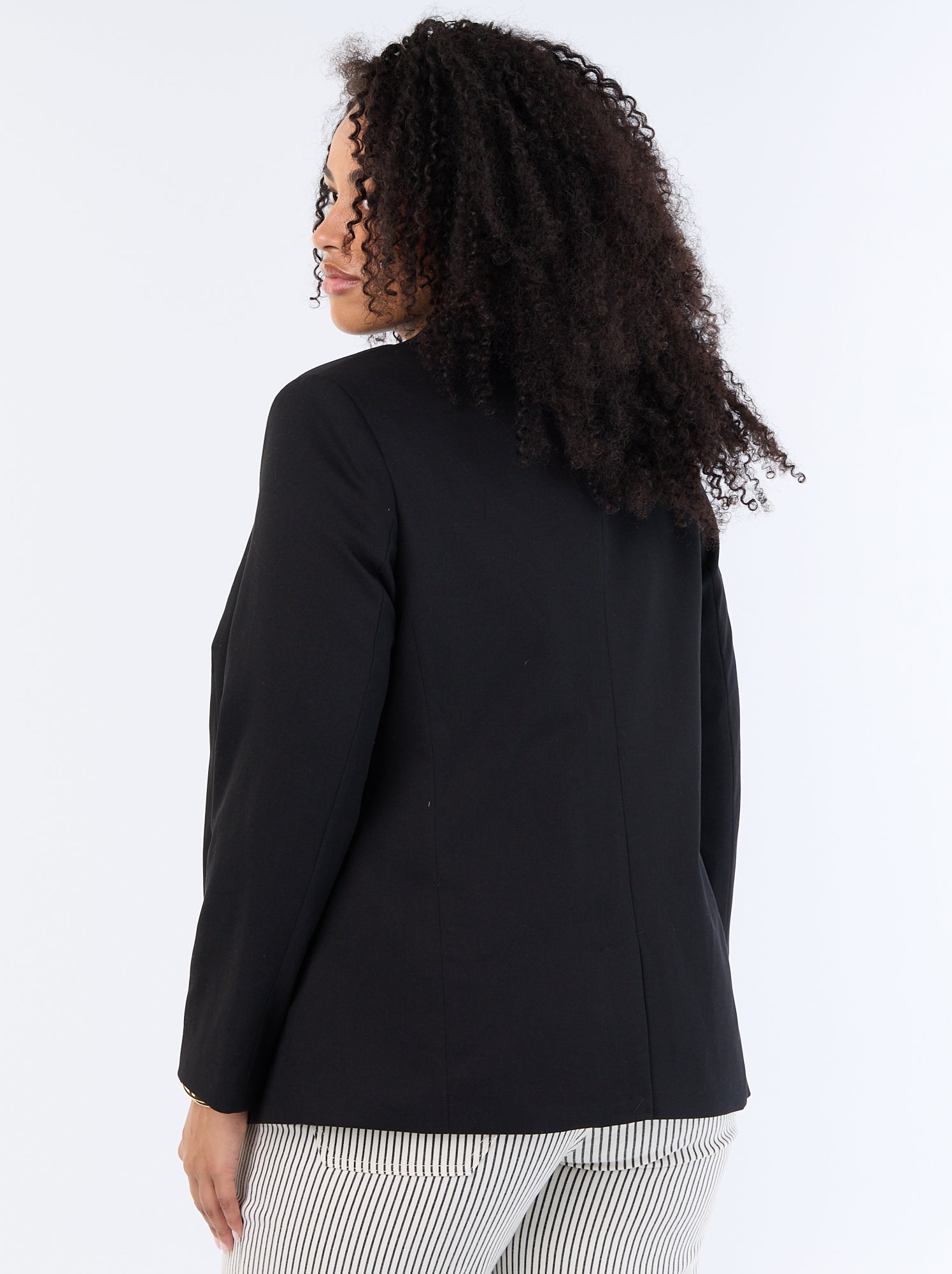 Veste de tailleur longue - Noir