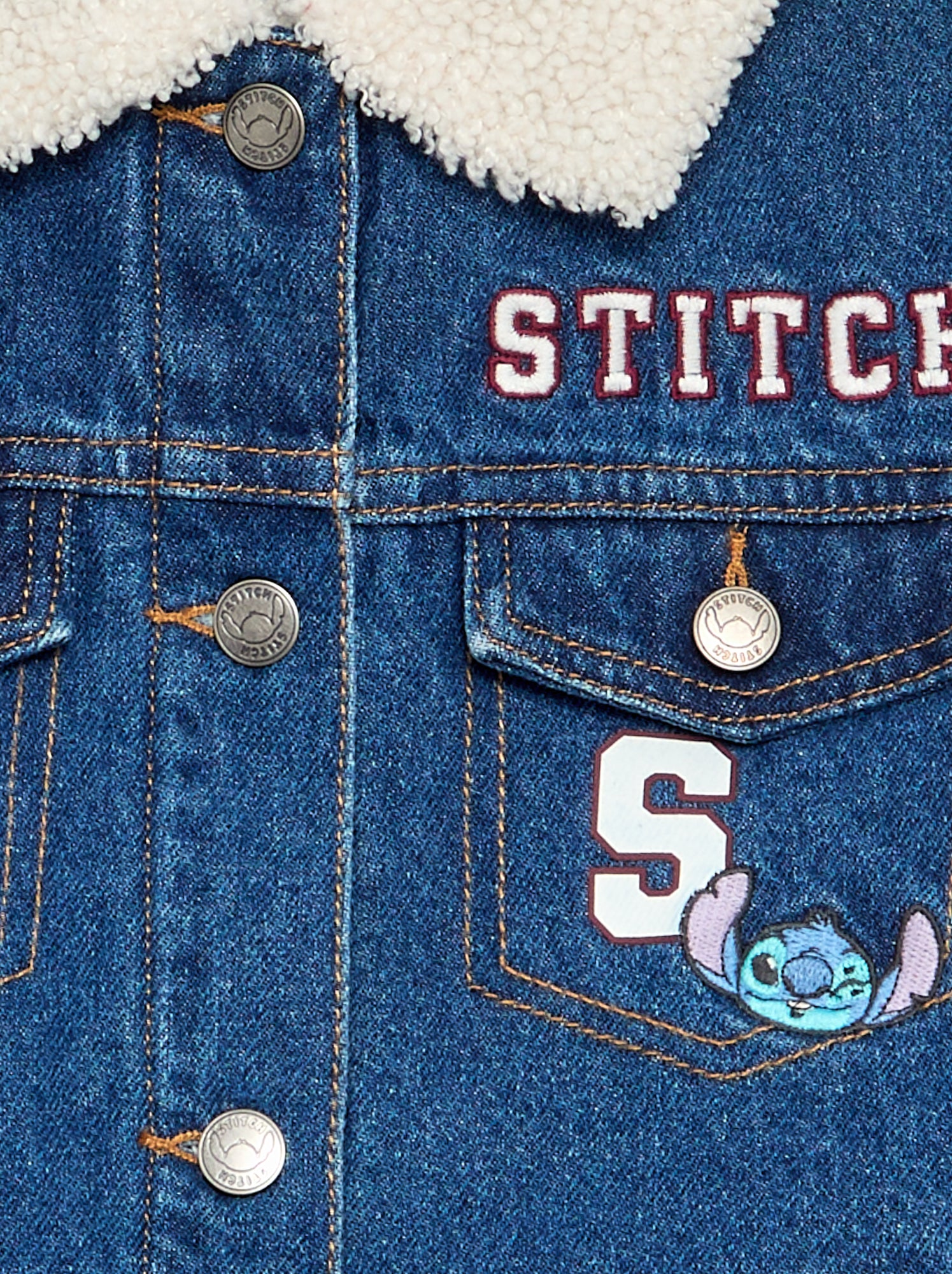 Veste en denim 'Disney' 'Stitch' - Bleu