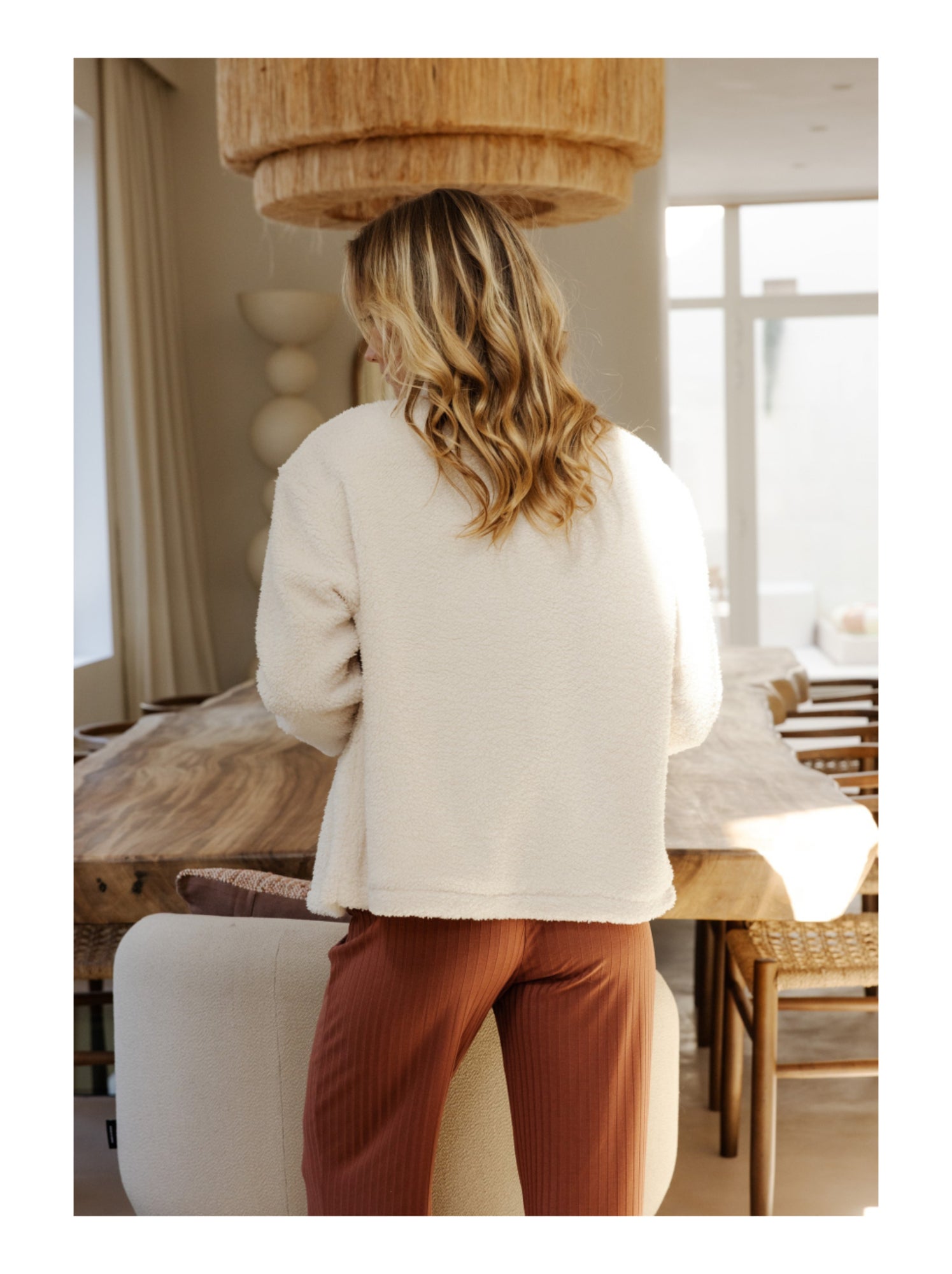 Veste en sherpa clarissa - Beige