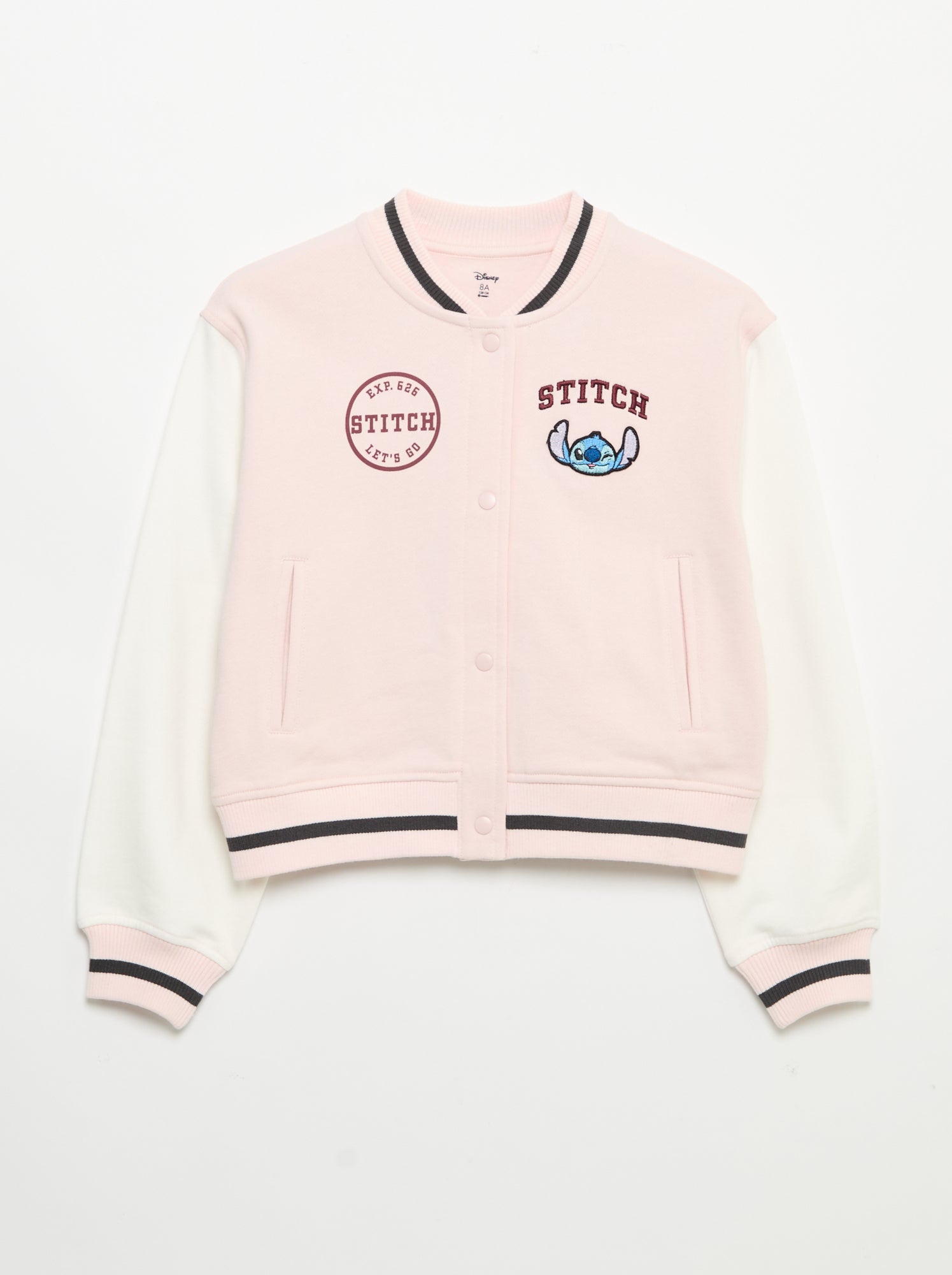 Veste esprit université en molleton 'Disney' - Rose