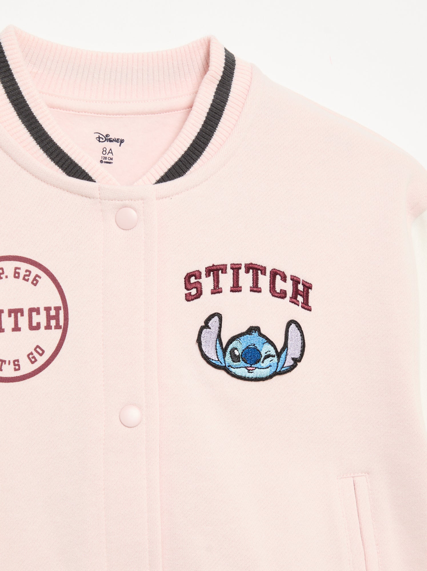 Veste esprit université en molleton 'Disney' - Rose