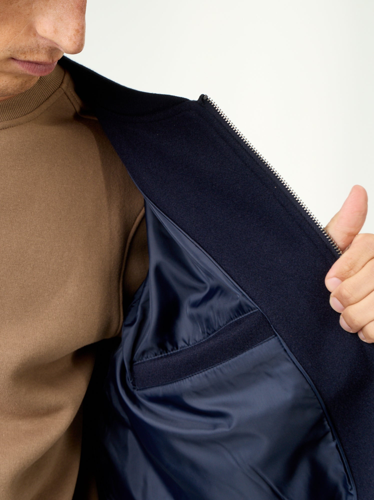 Veste faux lainage - Bleu