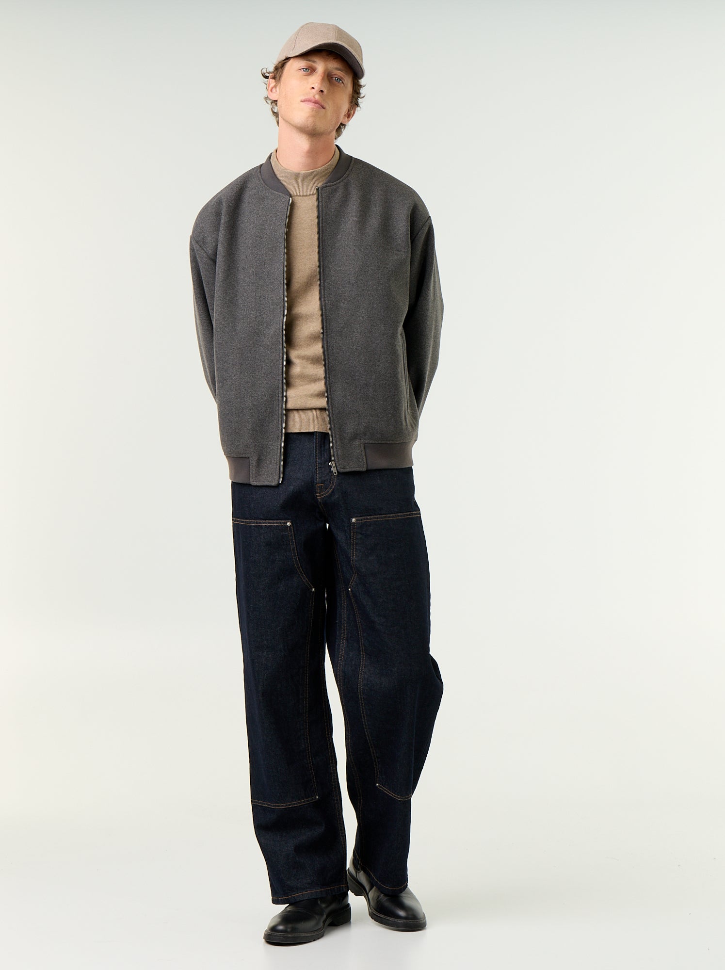 Veste faux lainage - Gris