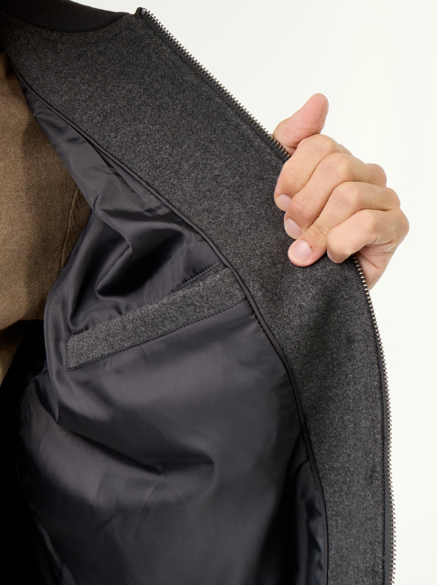 Veste faux lainage - Gris