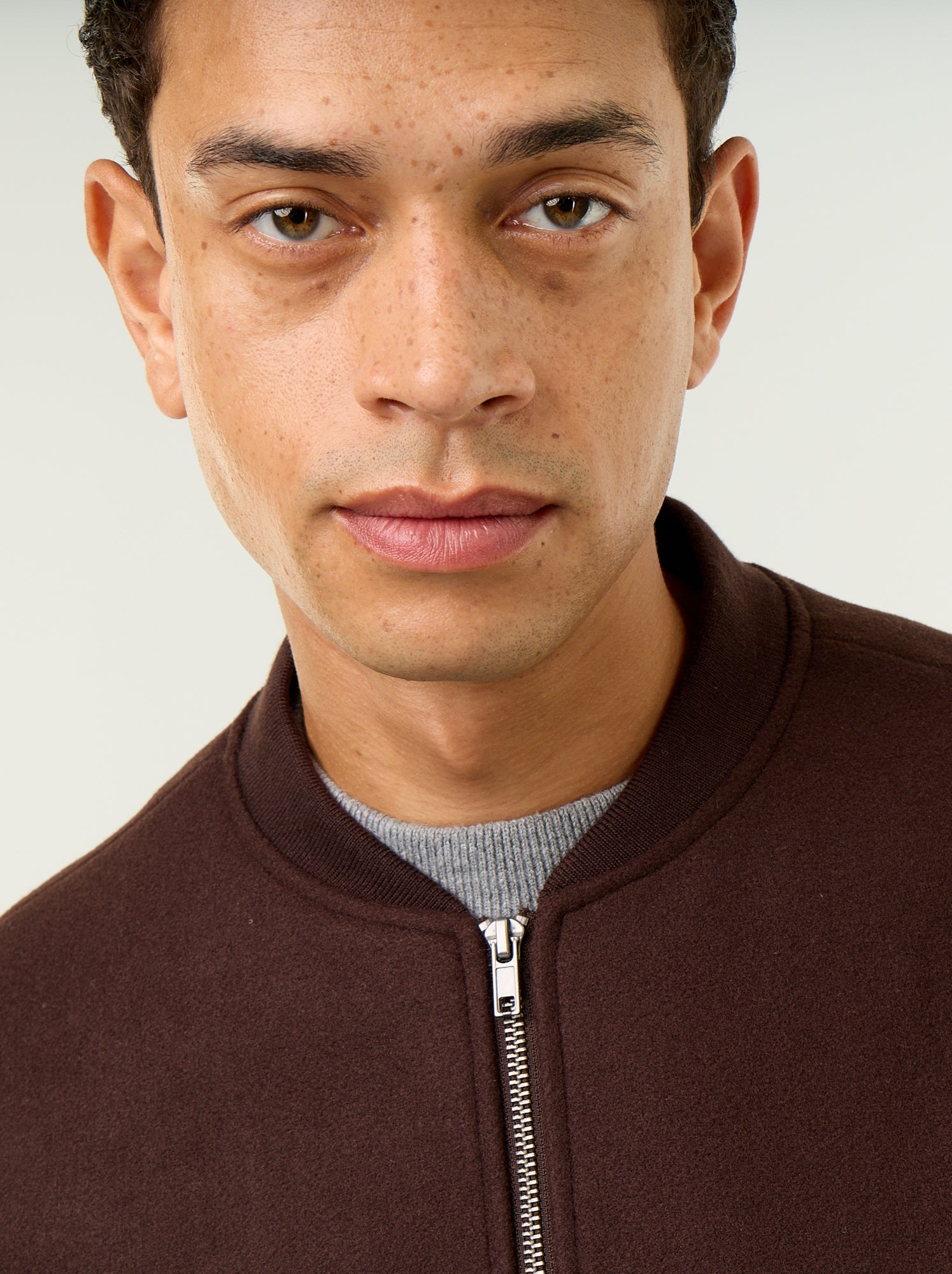 Veste faux lainage - Marron