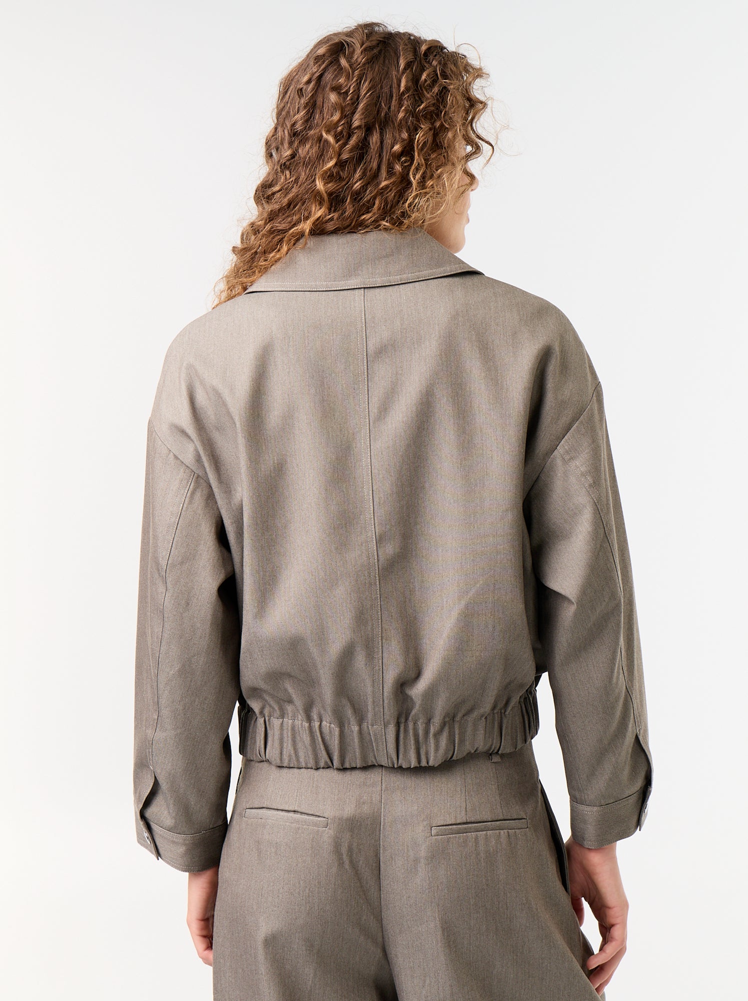 Veste fluide avec ouverture zippée - Vert