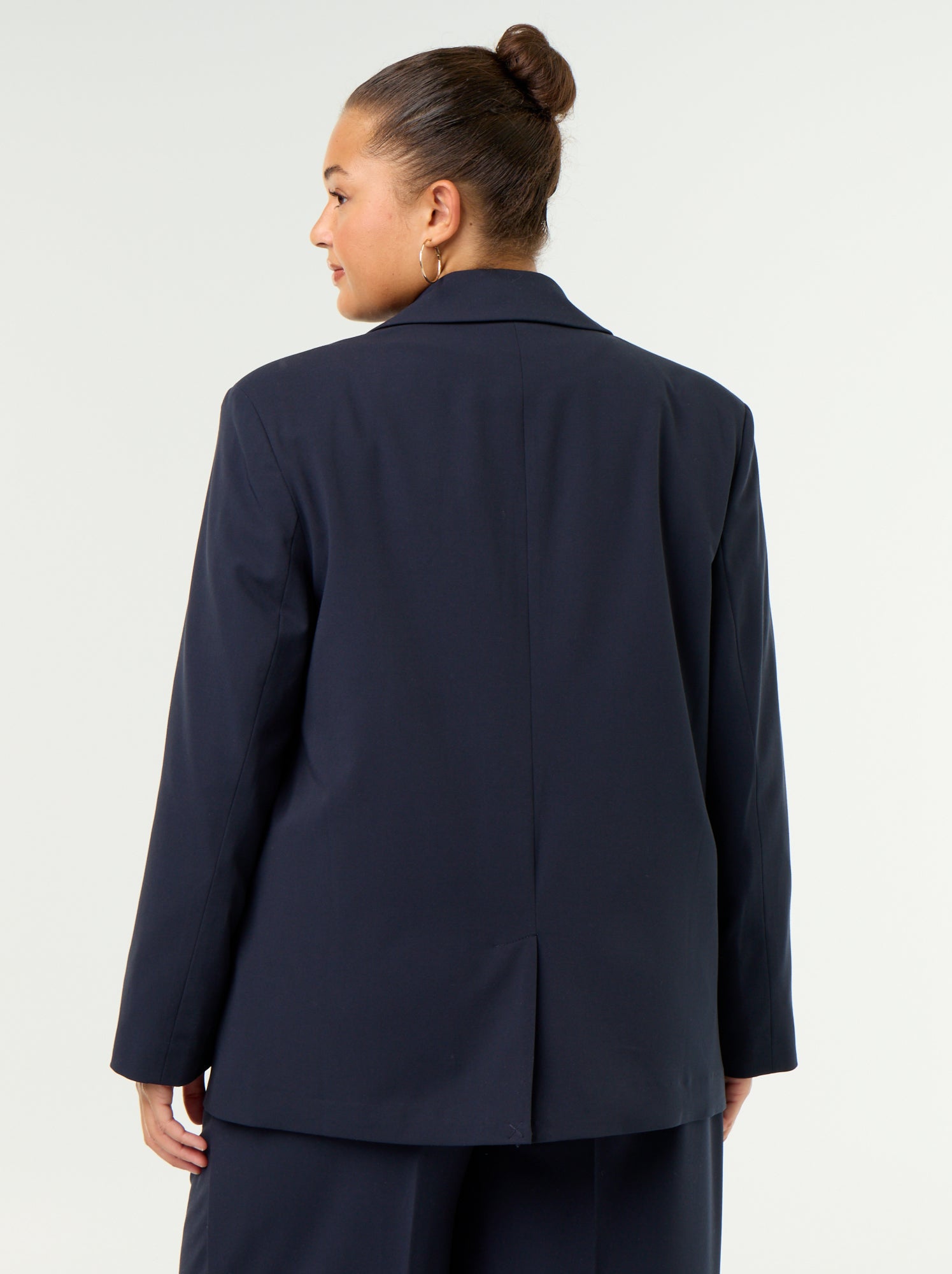 Veste longue de tailleur - Bleu