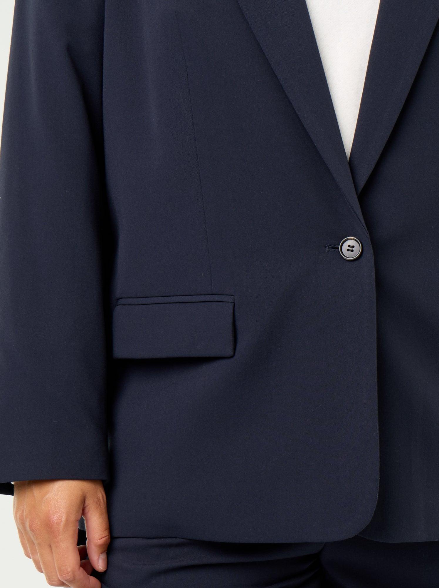 Veste longue de tailleur - Bleu
