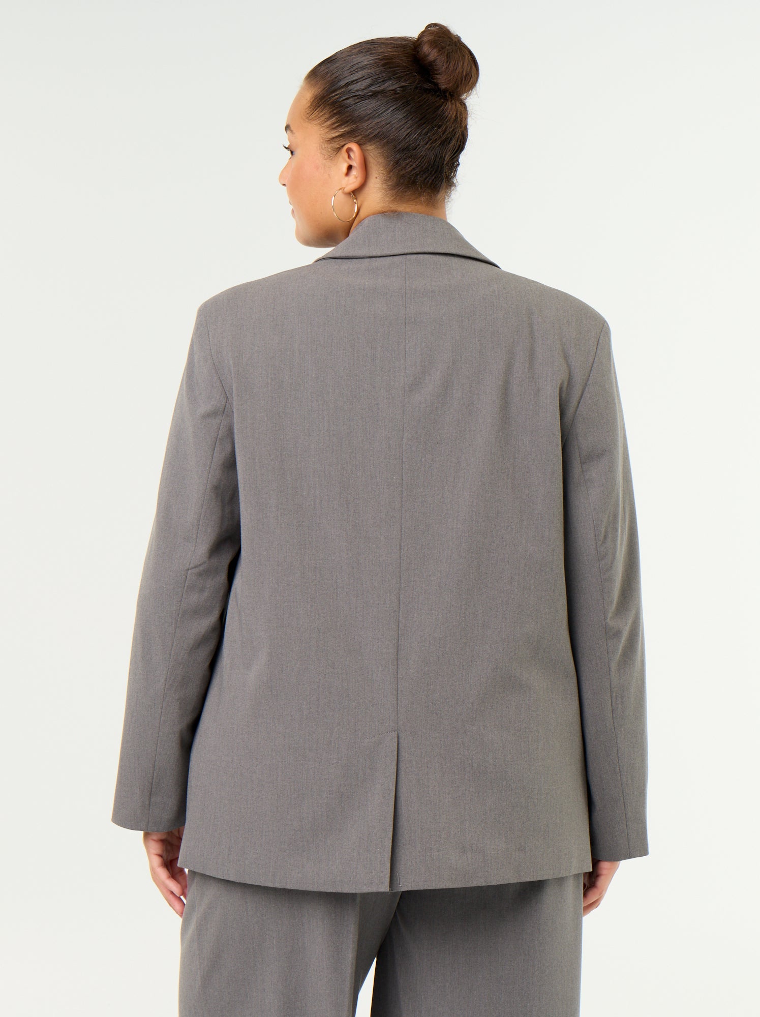 Veste longue de tailleur - Gris