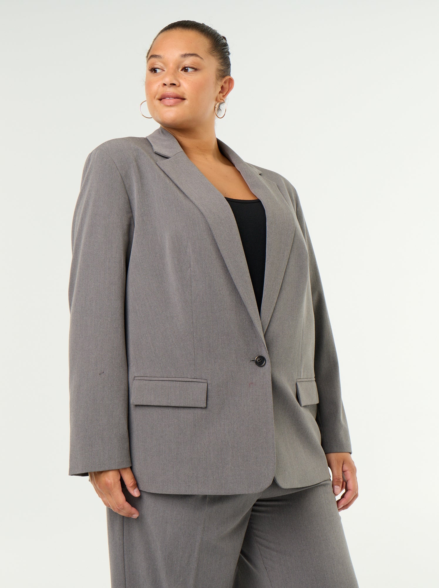 Veste longue de tailleur - Gris