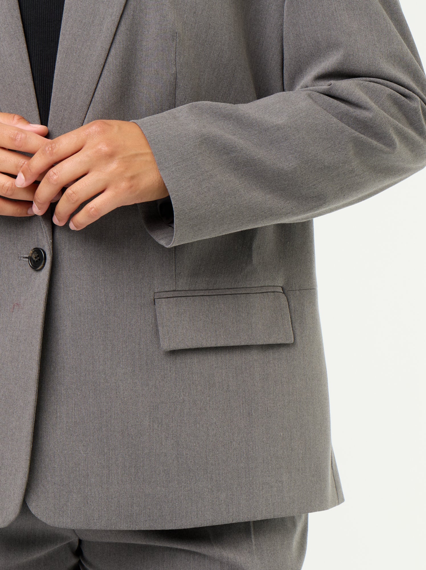 Veste longue de tailleur - Gris